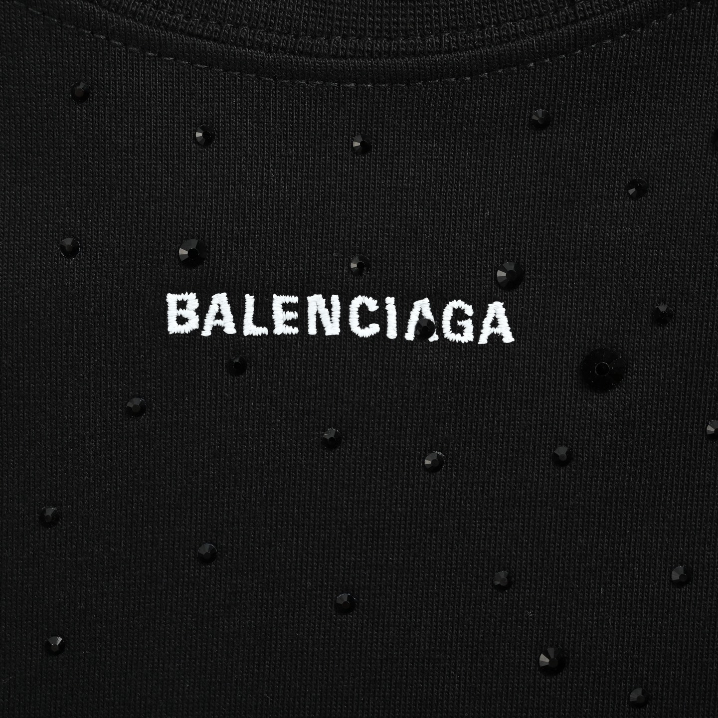Balenciaga 巴黎世家 烫钻满钻小字母刺绣短袖-Chinese UA Cheap High Quatity Brand Clothes Bags handbags Sneakers wholesale wholesaler seller from China Factory suppliers Fashion Clothing Shoes best Quality Beautiful Price Balenciaga 巴黎世家 烫钻满钻小字母刺绣短袖