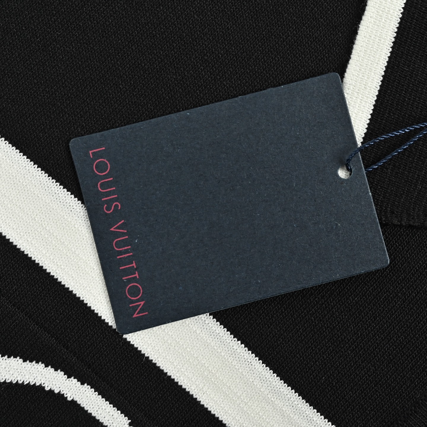 Louis Vuitton 路易威登 条纹签名字母提花针织Polo短袖