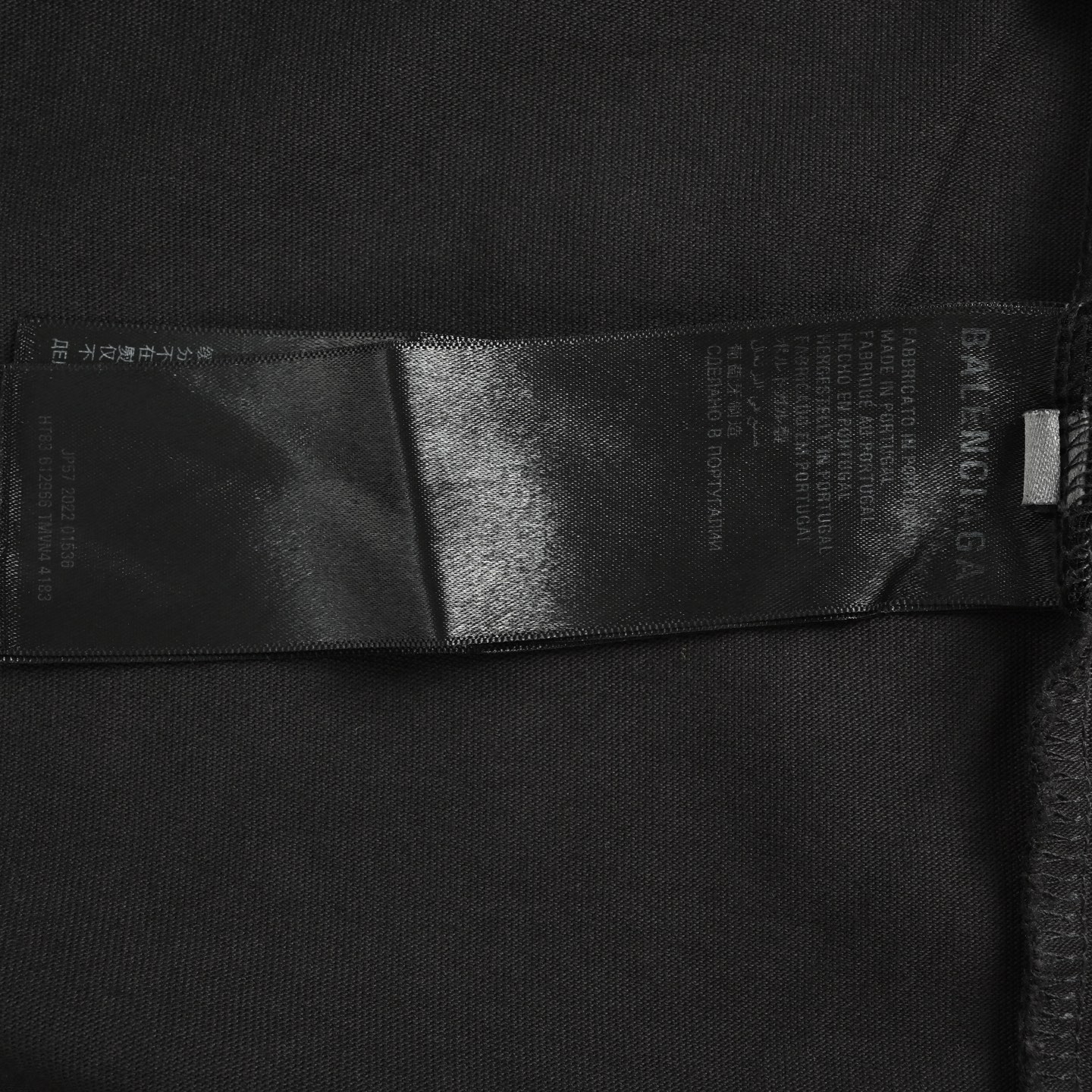 Balenciaga 巴黎世家 水洗泥染几何logo双B破洞短袖
