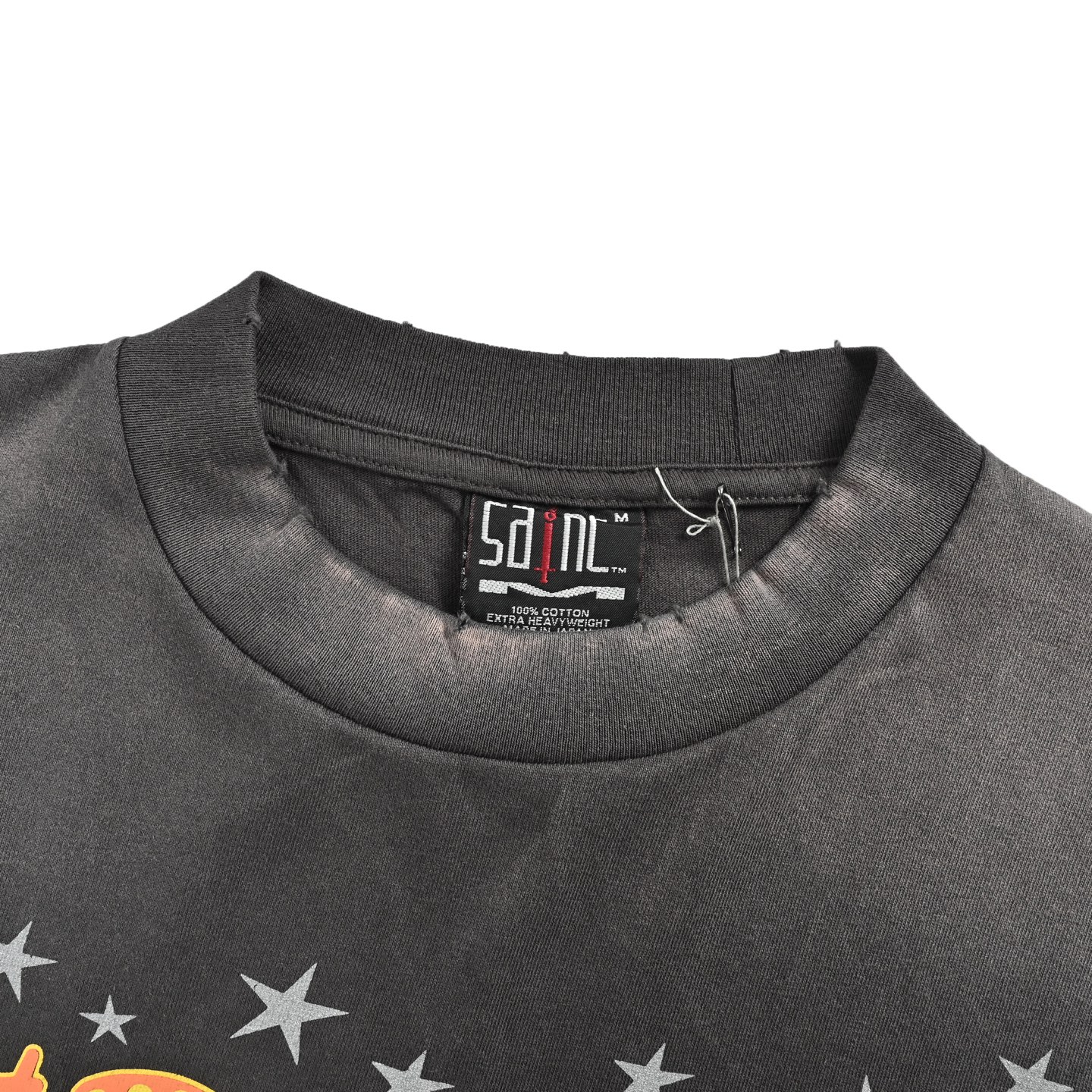 SAINT MICHAEL 25ss 星星标语印花短袖