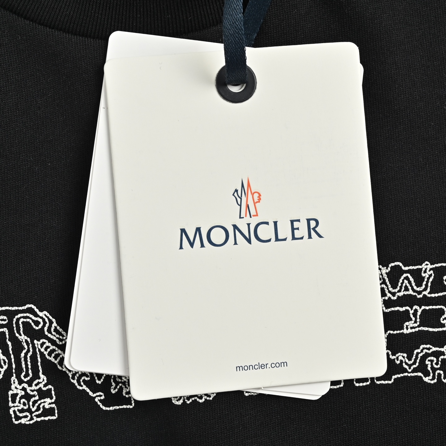Moncler/蒙口 太空绣标识刺绣短袖
