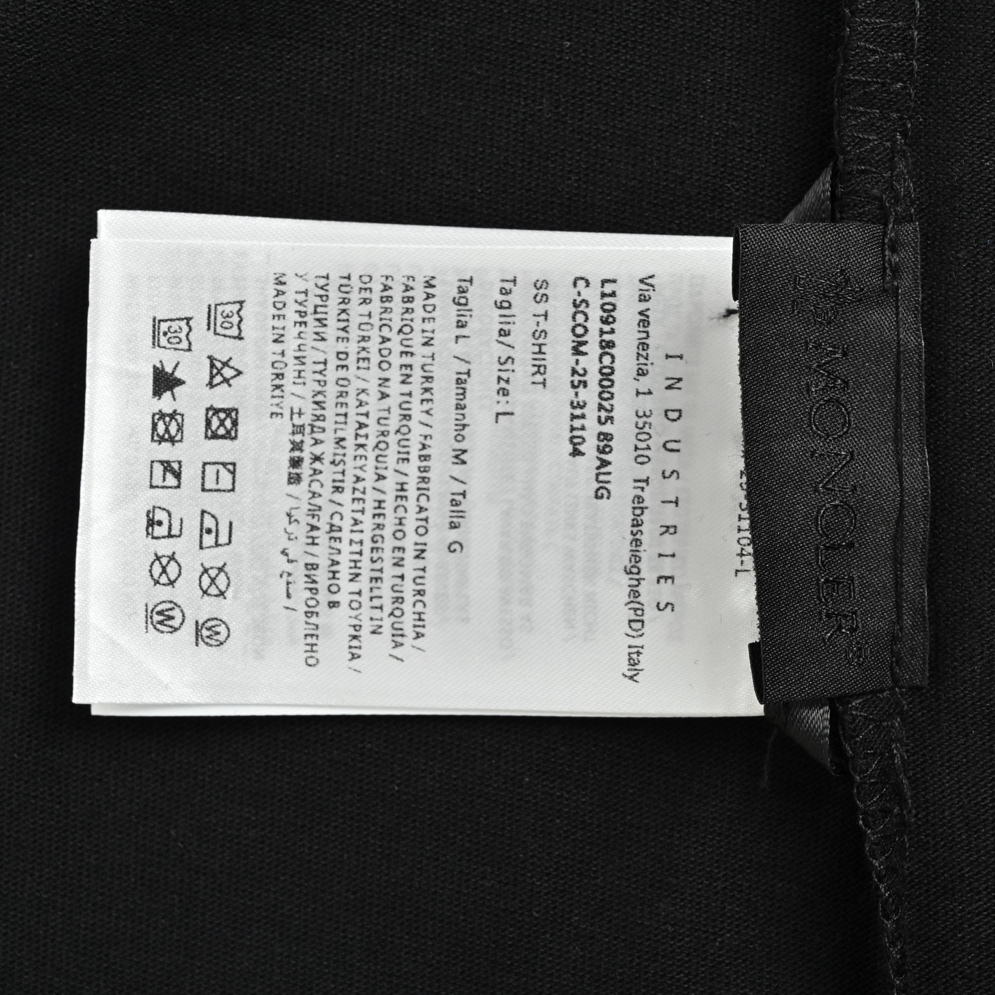 Moncler/蒙口 太空绣标识刺绣短袖