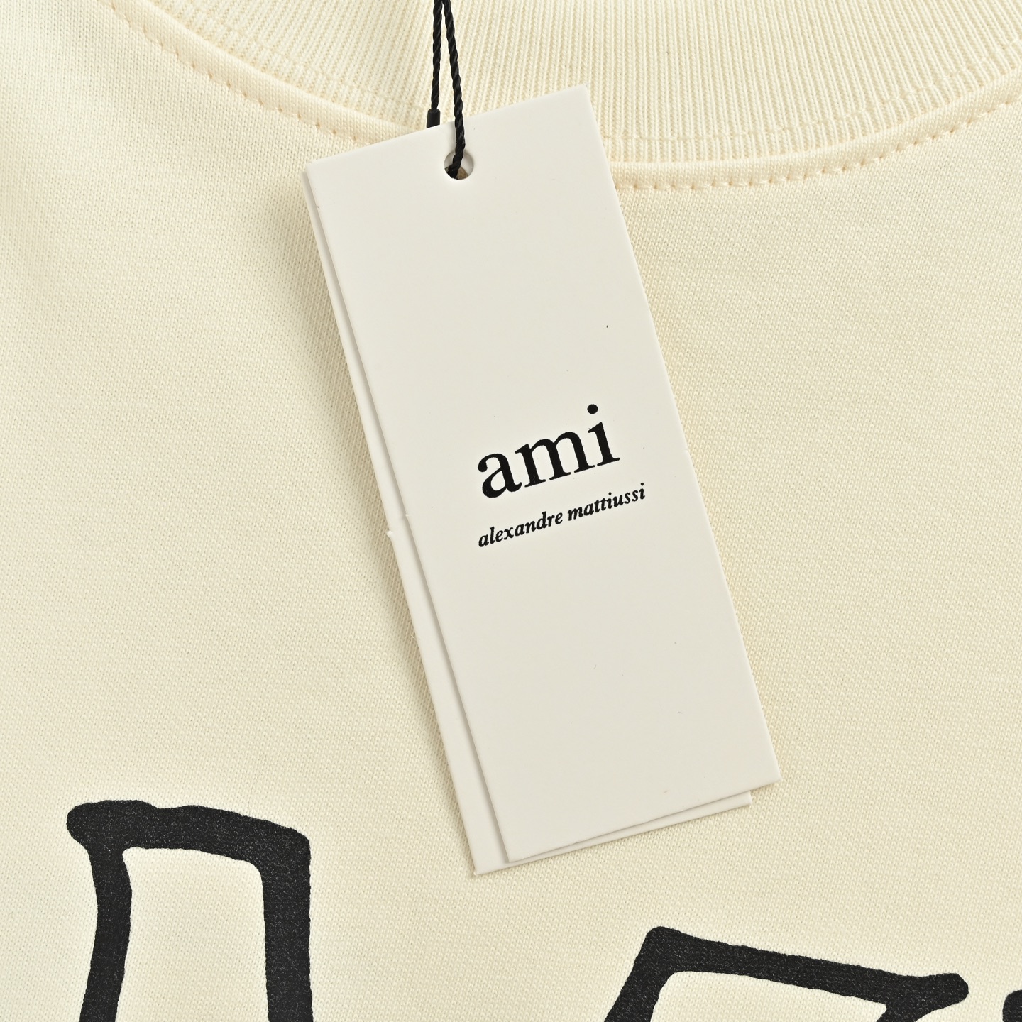 Ami Paris 字母印花箱型短袖