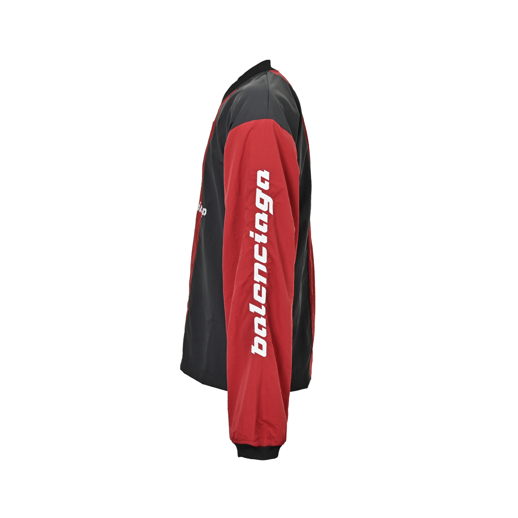 Balenciaga 巴黎世家 曼联尼龙黑红拼徽标长袖T恤-Chinese UA Cheap High Quatity Brand Clothes Bags handbags Sneakers wholesale wholesaler seller from China Factory suppliers Fashion Clothing Shoes best Quality Beautiful Price Balenciaga 巴黎世家 曼联尼龙黑红拼徽标长袖T恤