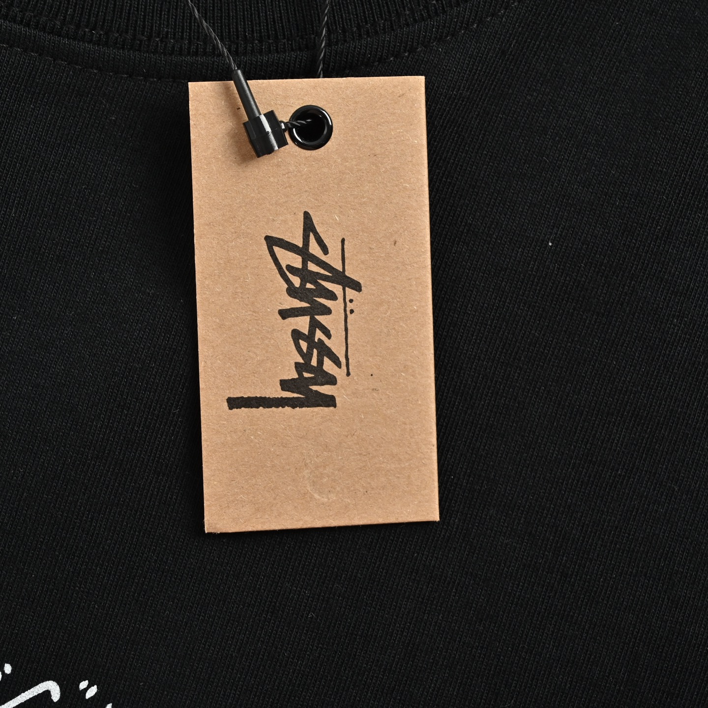 Stussy/斯图西 蚊香漩涡logo印花短袖 黑色