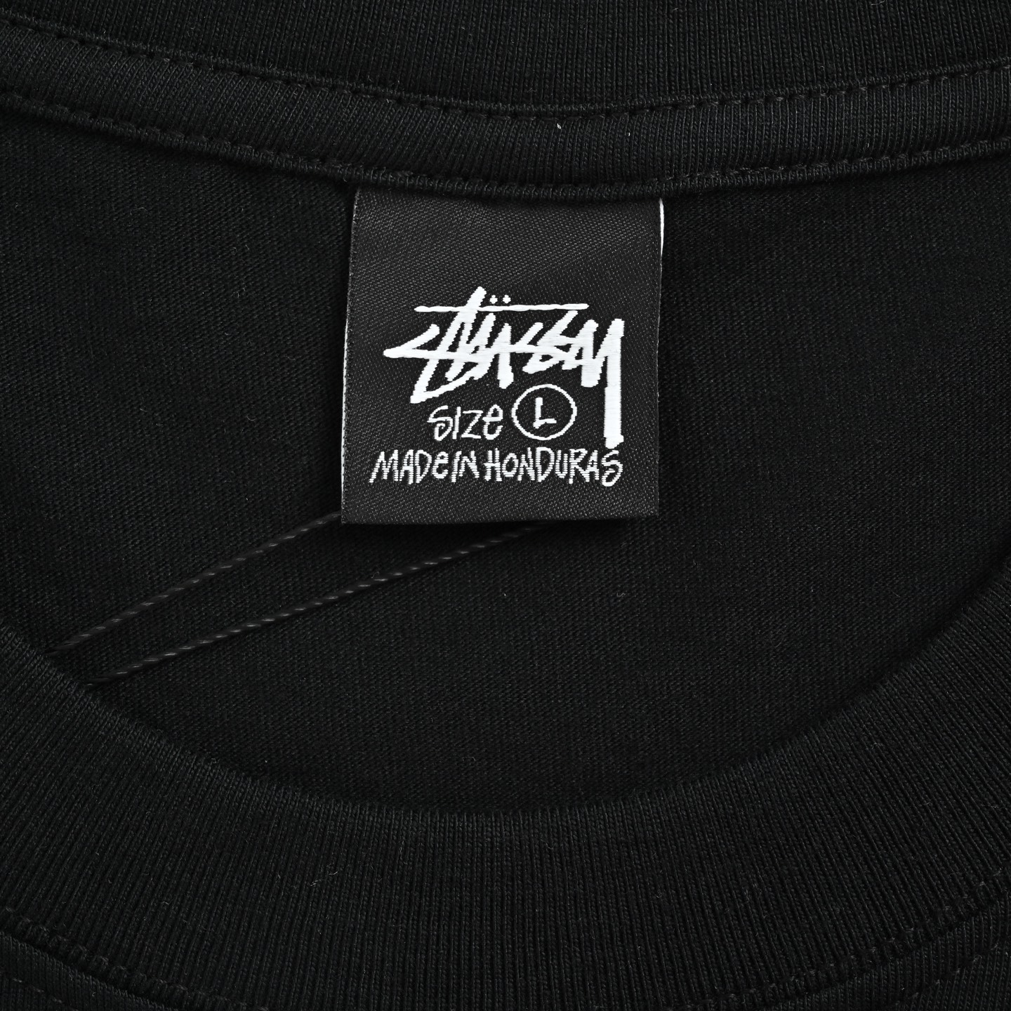 Stussy/斯图西 蚊香漩涡logo印花短袖 黑色