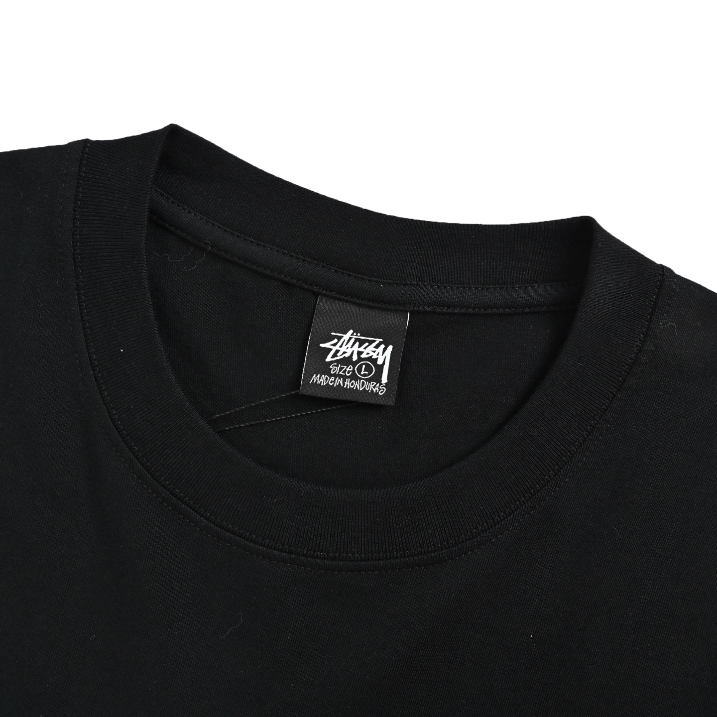 Stussy/斯图西 蚊香漩涡logo印花短袖 黑色