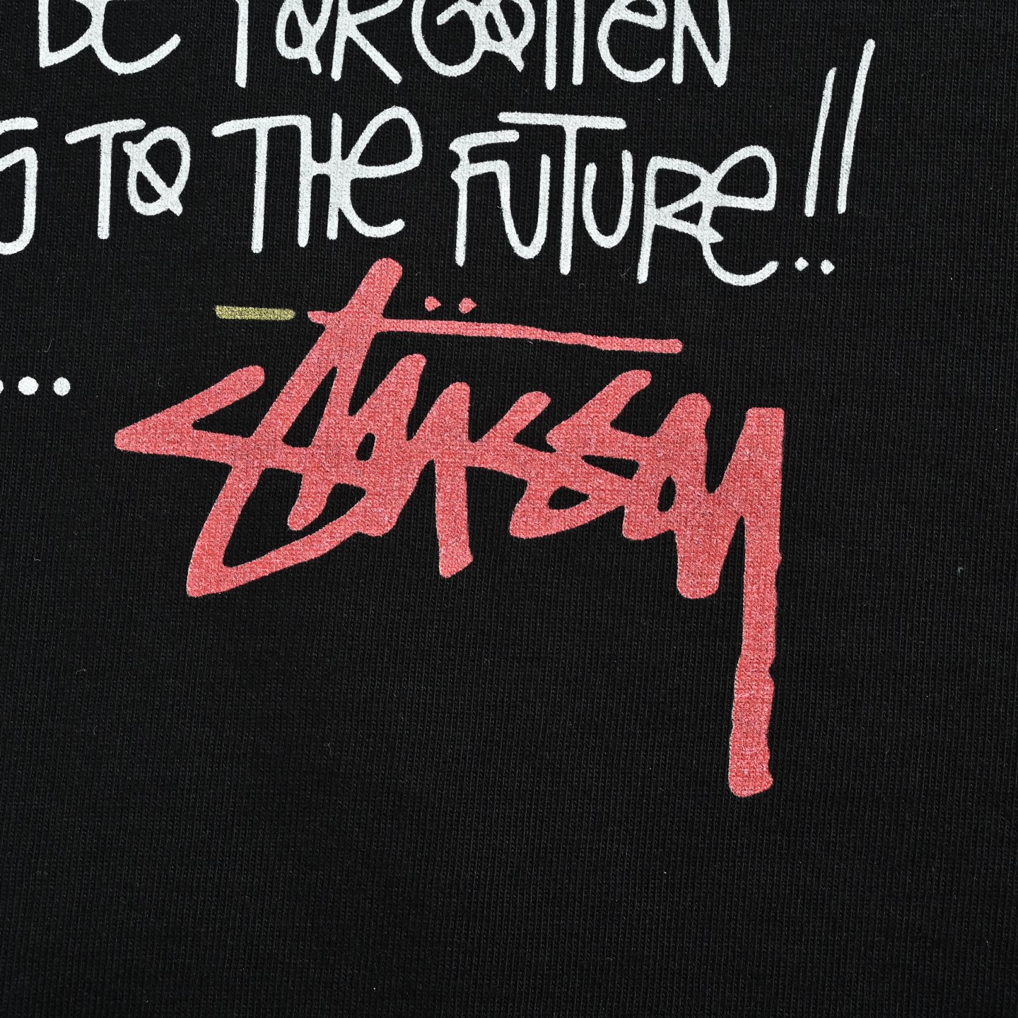 Stussy/斯图西 蚊香漩涡logo印花短袖 黑色