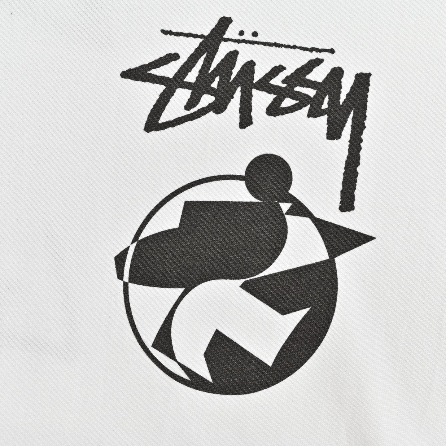 Stussy/斯图西 后背几何图案印花短袖 白色 穿着方式 圆领-Top High Quatity Cheap Sneakers Fashion Clothing Clothes Bags handbags Shoes of all Brand wholesale With The best Quality And Beautiful Price from China Factory Chinese suppliers wholesaler seller Stussy/斯图西 后背几何图案印花短袖 白色 穿着方式 圆领