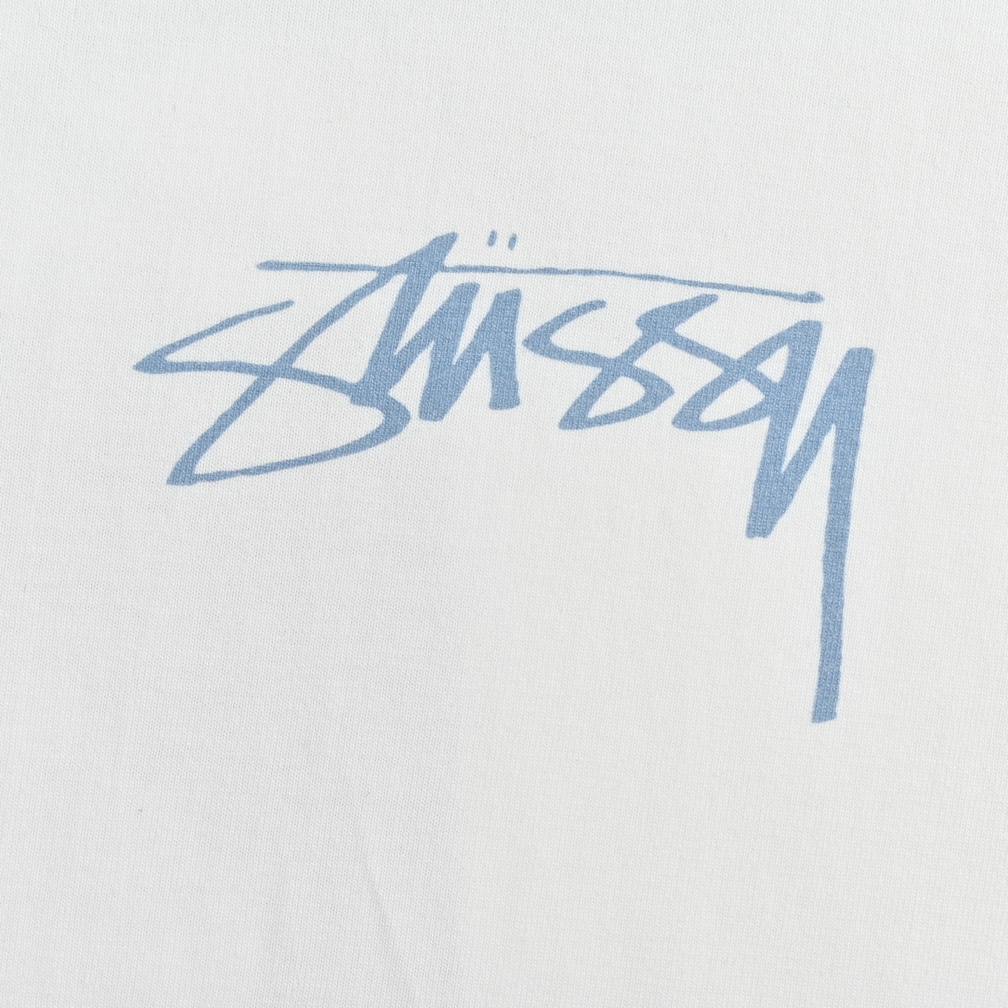 Stussy/斯图西 复古雕塑印花短袖 白色