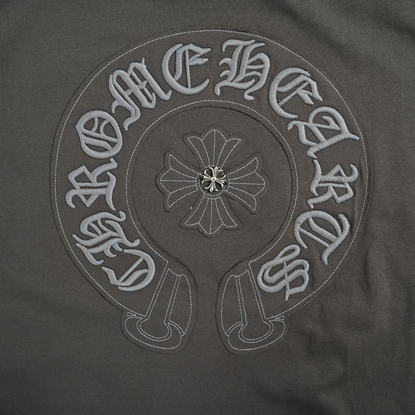 Chrome Hearts/克罗心 26ss 烧花贴布刺绣字母短袖 水洗黑 高级灰 Chrome Hearts/克罗心 26ss 烧花贴布刺绣字母短袖 水洗黑 高级灰