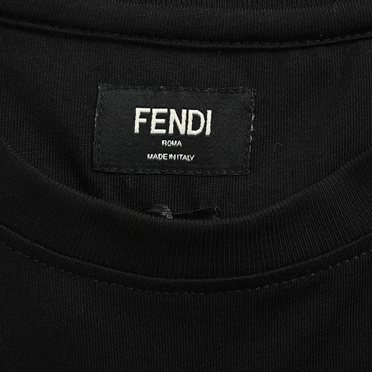 Fendi/芬迪 蓝字母刺绣短袖
