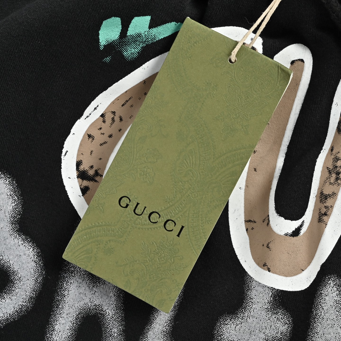 Gucci & Balenciaga 联名系列标识彩色手绘短裤