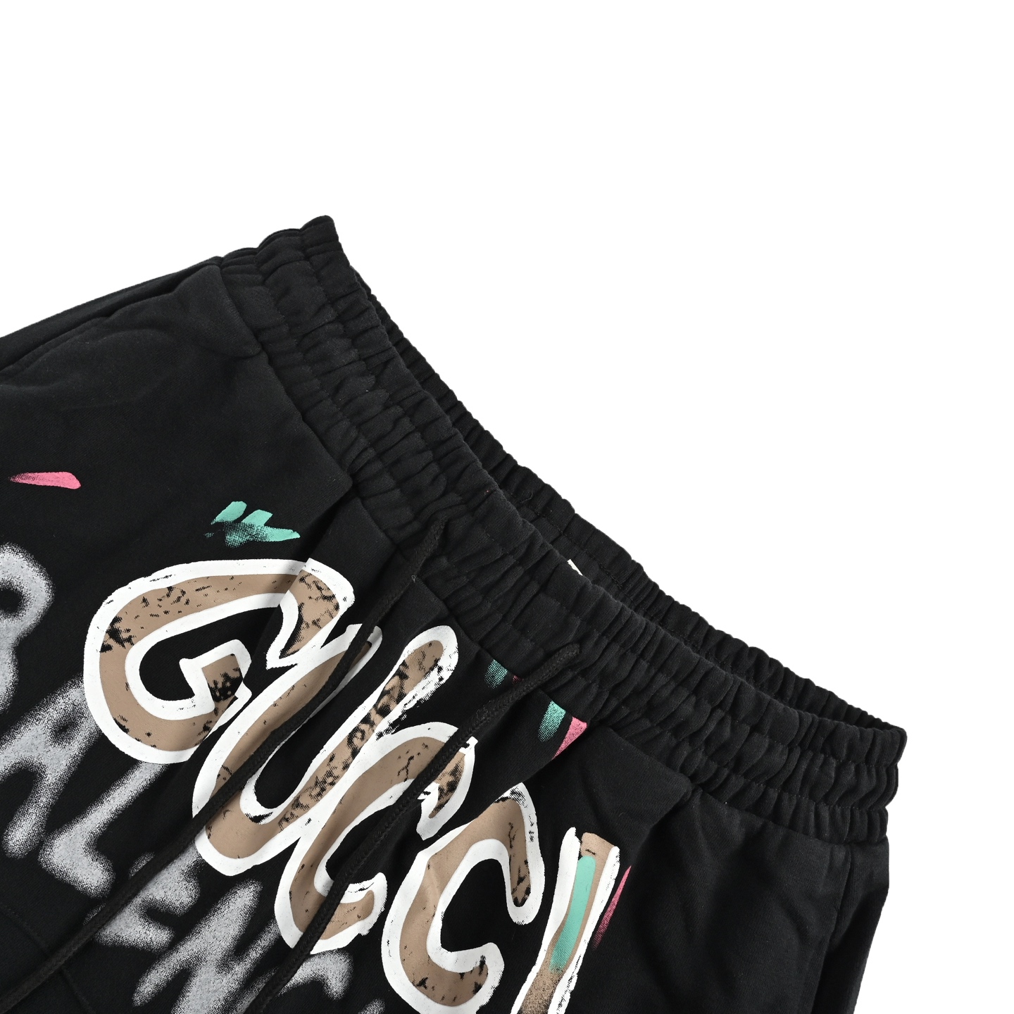 Gucci & Balenciaga 联名系列标识彩色手绘短裤