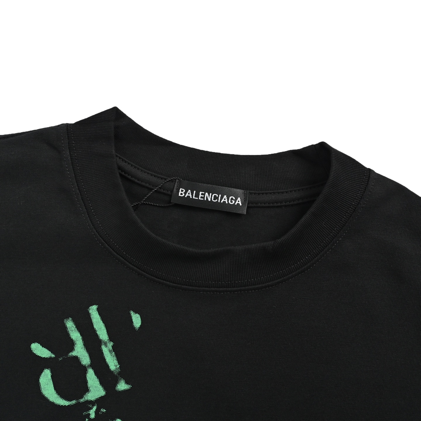 Balenciaga/巴黎世家 喷绘涂鸦印花短袖 黑色 白色 Balenciaga/巴黎世家 喷绘涂鸦印花短袖 黑色 白色