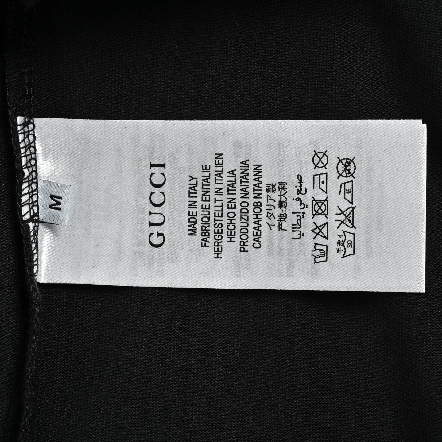 Gucci/古驰 撞色双G大logo印花短袖 黑色 白色