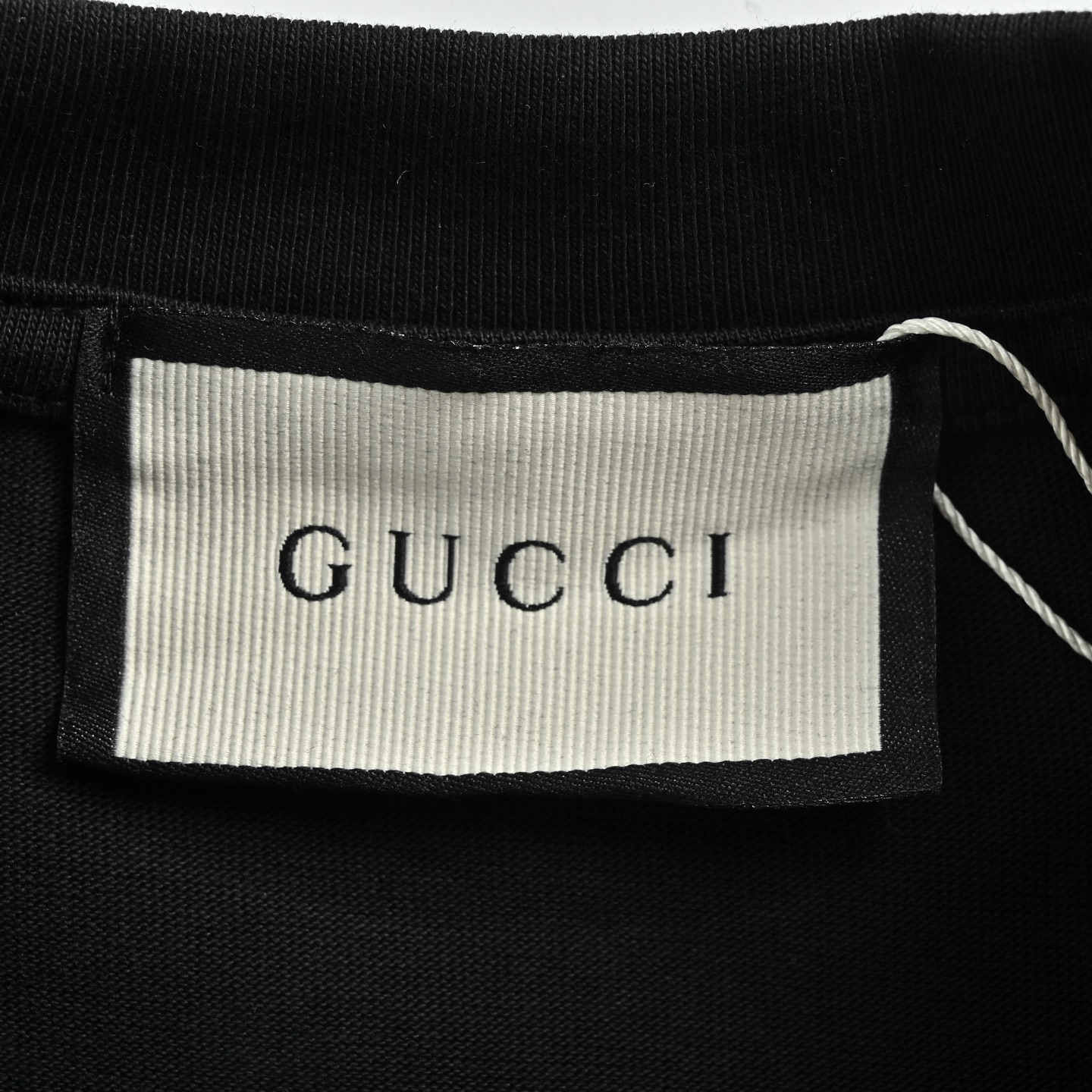 Gucci/古驰 撞色双G大logo印花短袖 黑色 白色
