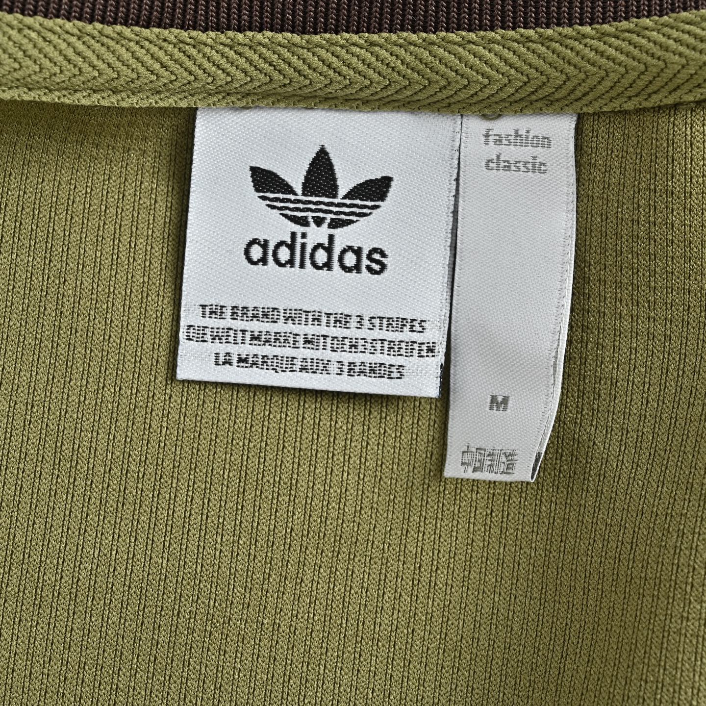 Adidas/阿迪达斯 三叶草刺绣复古立领夹克外套