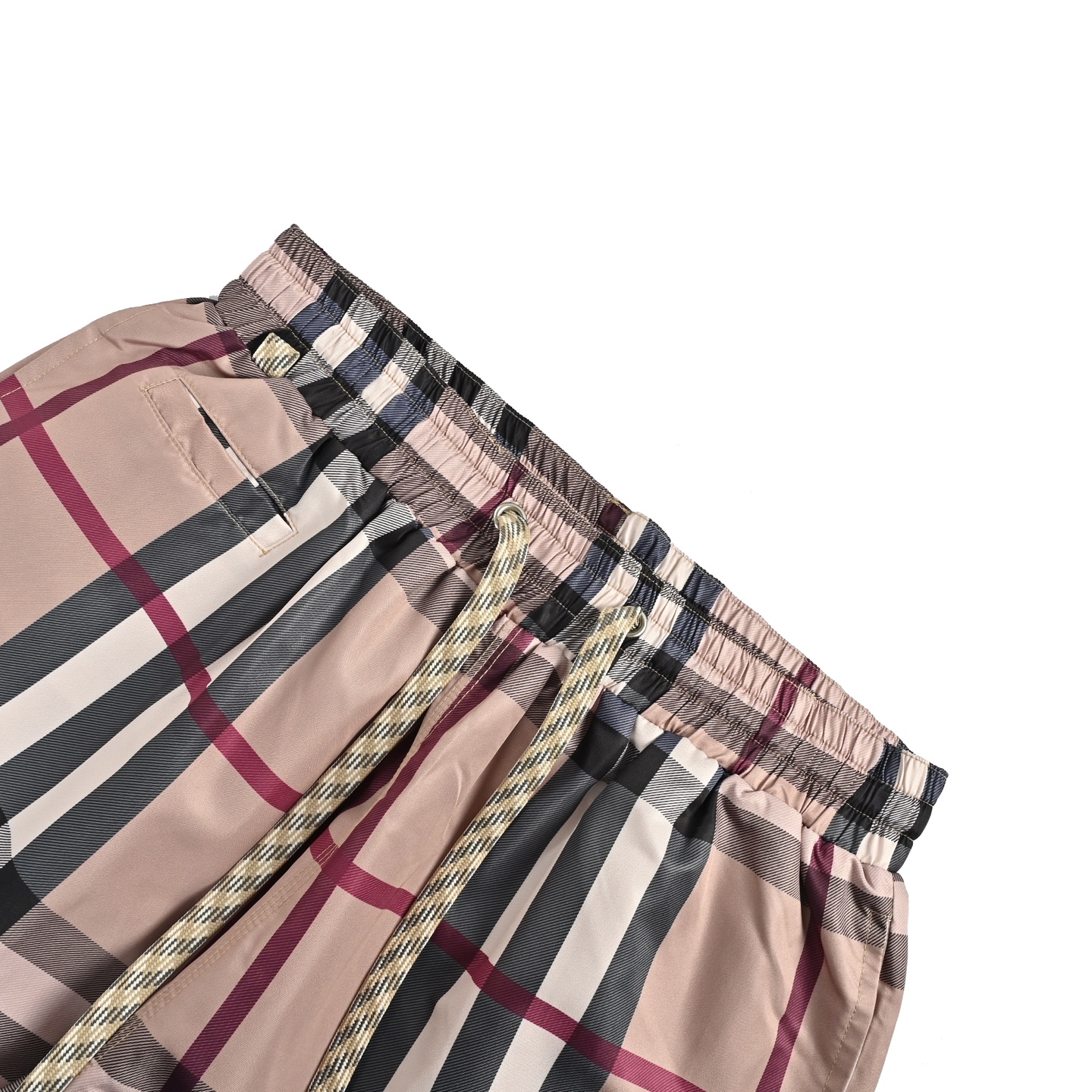 Burberry/巴宝莉 22ss 格纹弹力抽绳短裤-Chinese UA Cheap High Quatity Brand Clothes Bags handbags Sneakers wholesale wholesaler seller from China Factory suppliers Fashion Clothing Shoes best Quality Beautiful Price Burberry/巴宝莉 22ss 格纹弹力抽绳短裤