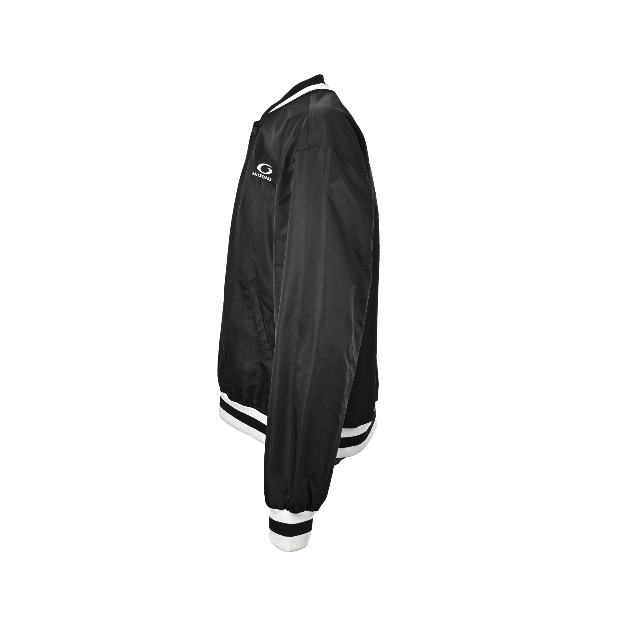 Balenciaga/巴黎世家 26ss NBA联名刺绣棒球夹克外套 黑色/白色-莆田鞋,莆田鞋货源,高仿鞋,高仿鞋货源,安福档口,莆田高仿鞋,莆田鞋批发,高仿鞋批发,莆田高仿运动鞋,高仿运动鞋,莆田运动鞋 Balenciaga/巴黎世家 26ss NBA联名刺绣棒球夹克外套 黑色/白色