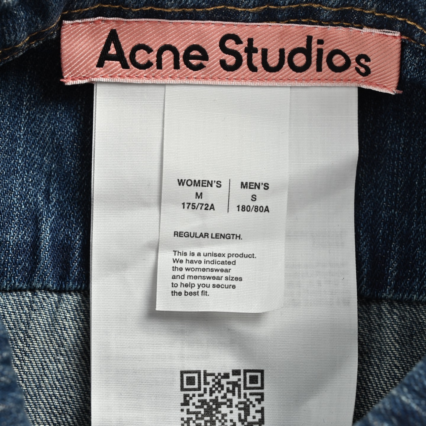 Acne Studios 泼墨做旧水洗牛仔衬衫