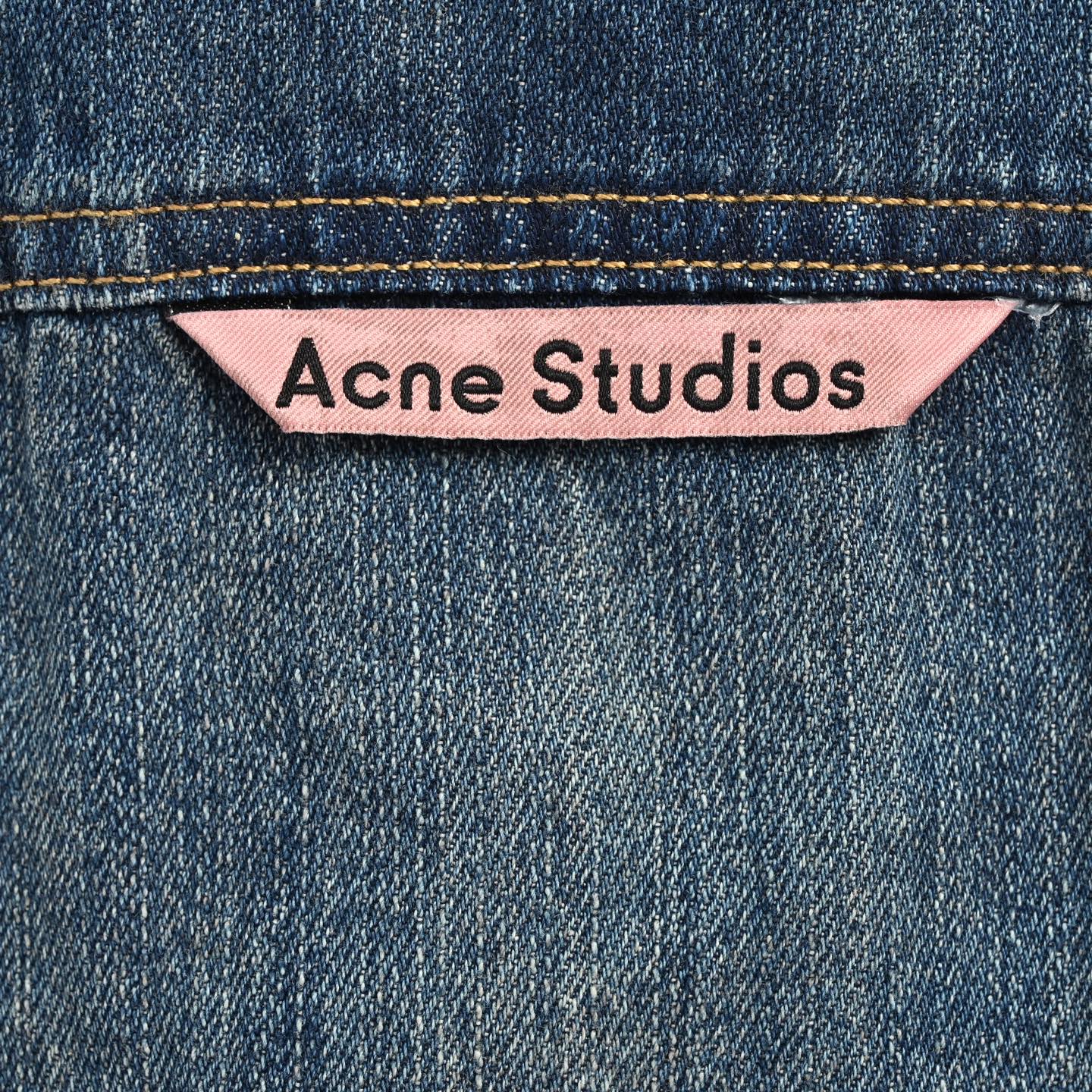 Acne Studios 泼墨做旧水洗牛仔衬衫