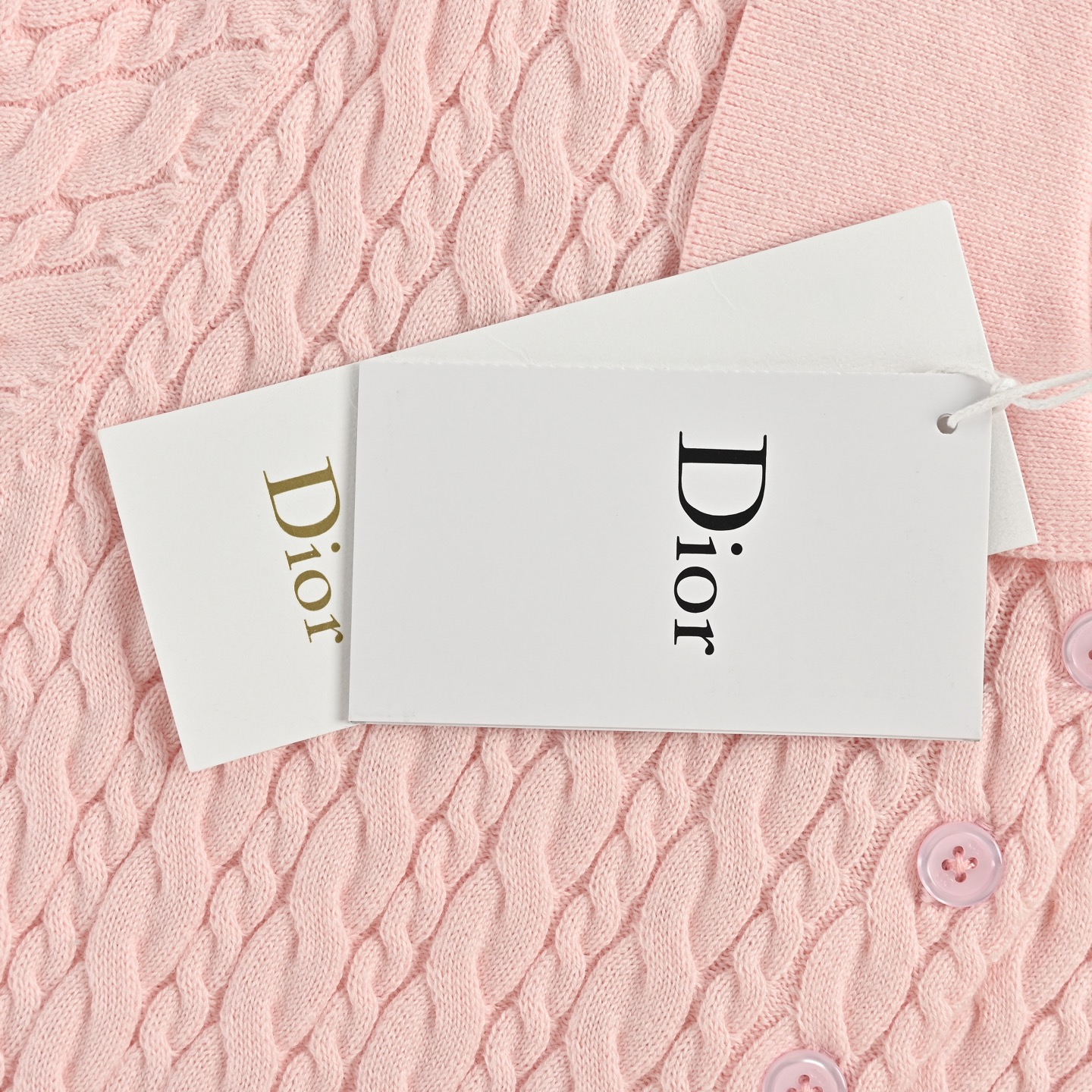 Dior/迪奥 刺绣徽标麻花纹针织短袖 Dior/迪奥 刺绣徽标麻花纹针织短袖