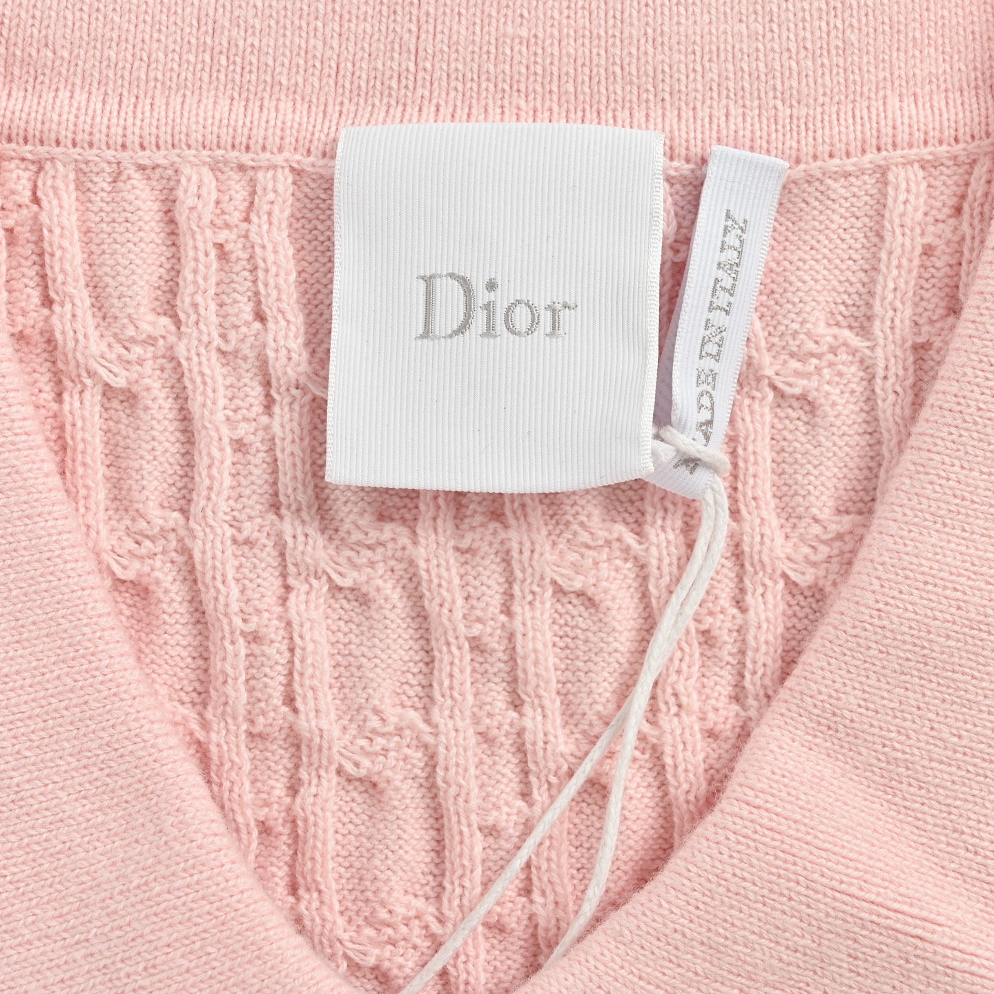 Dior/迪奥 刺绣徽标麻花纹针织短袖 Dior/迪奥 刺绣徽标麻花纹针织短袖