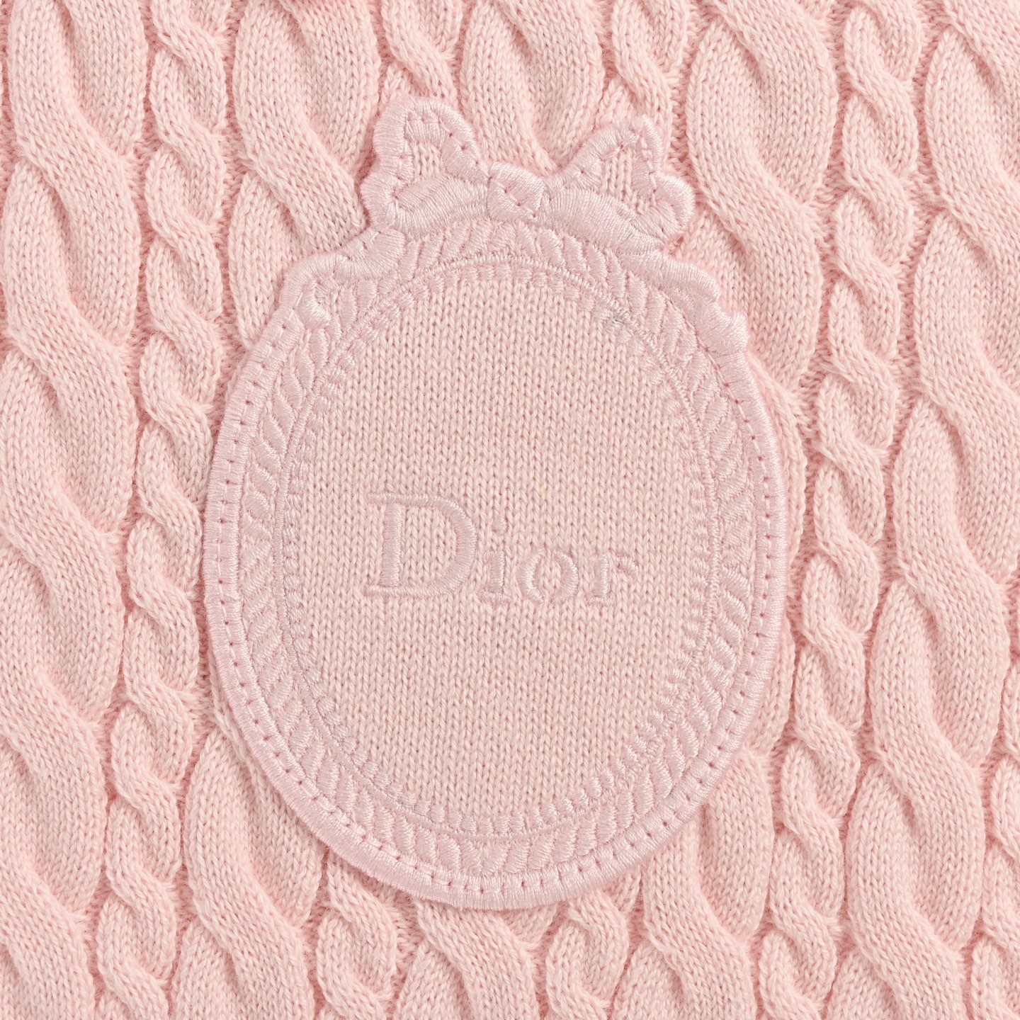 Dior/迪奥 刺绣徽标麻花纹针织短袖 Dior/迪奥 刺绣徽标麻花纹针织短袖