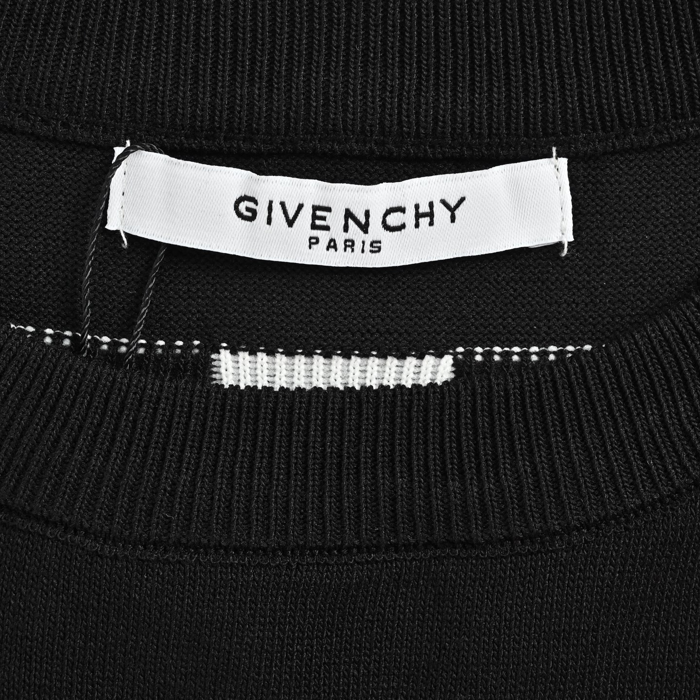 GIVENCHY/纪梵希 字母logo宫格提花针织短袖