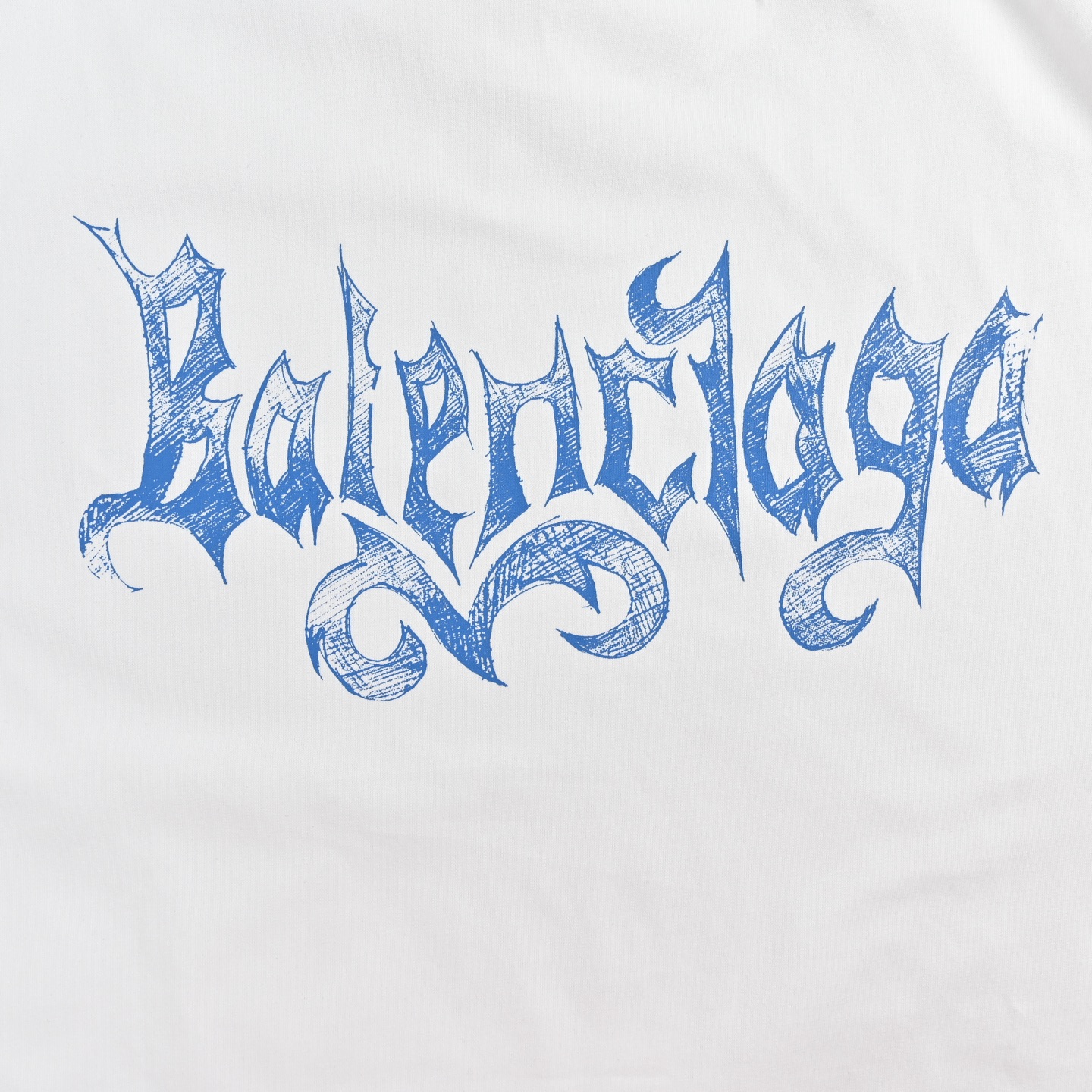Balenciaga/巴黎世家 手绘素描哥特字母印花短袖 黑色 白色-Top High Quatity Cheap Sneakers Fashion Clothing Clothes Bags handbags Shoes of all Brand wholesale With The best Quality And Beautiful Price from China Factory Chinese suppliers wholesaler seller Balenciaga/巴黎世家 手绘素描哥特字母印花短袖 黑色 白色