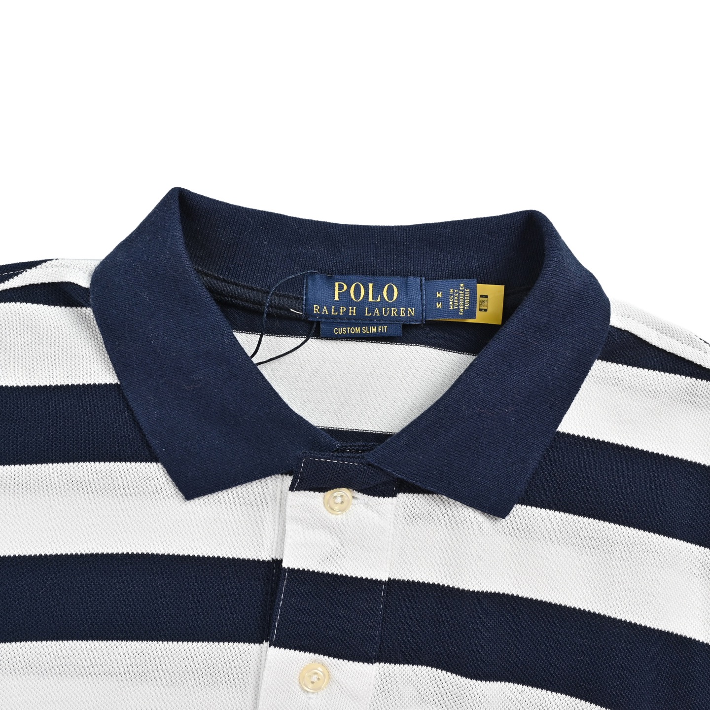 Ralph Lauren/拉夫劳伦 小马标刺绣条纹Polo短袖 纯棉珠地棉面料经典款POLO衫