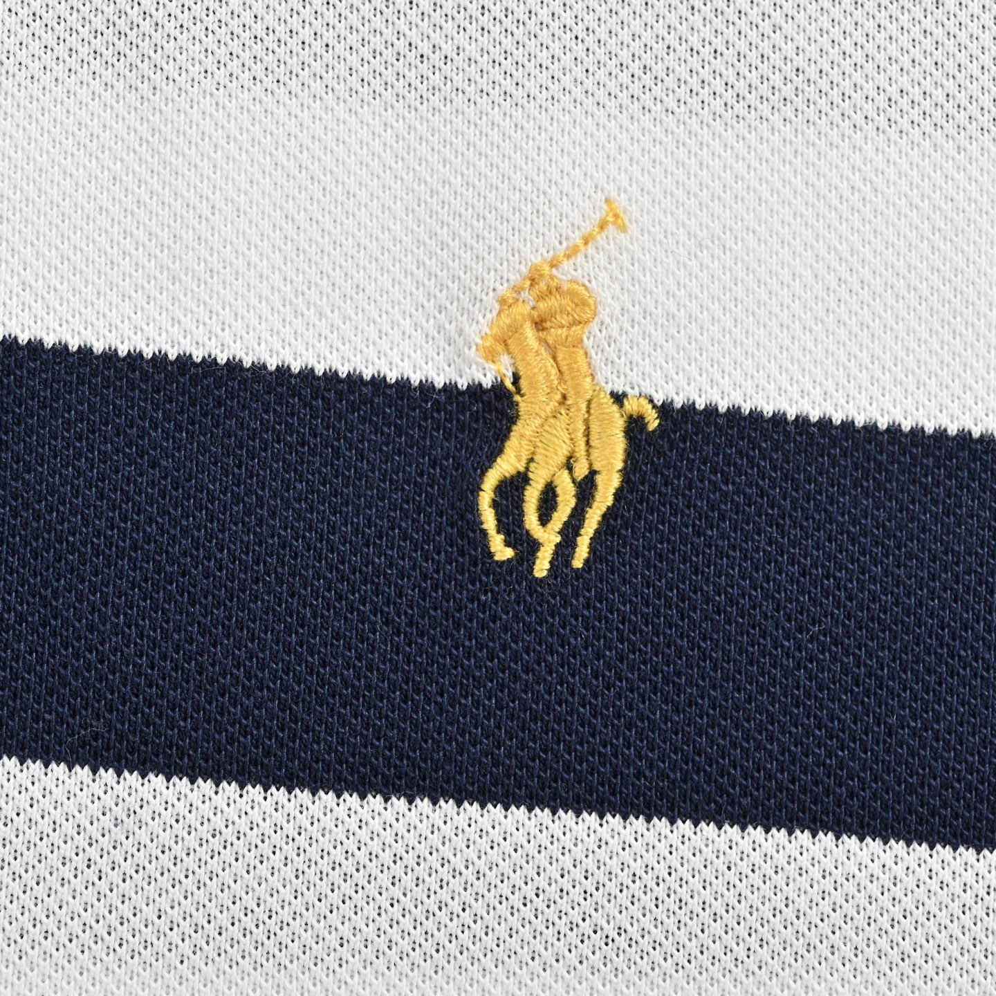 Ralph Lauren/拉夫劳伦 小马标刺绣条纹Polo短袖 纯棉珠地棉面料经典款POLO衫