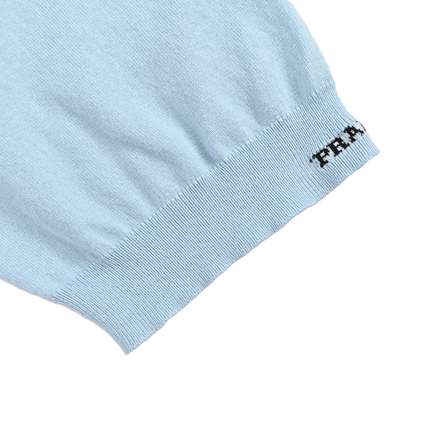 Prada/普拉达 袖子字母提花针织短袖-Chinese UA Cheap High Quatity Brand Clothes Bags handbags Sneakers wholesale wholesaler seller from China Factory suppliers Fashion Clothing Shoes best Quality Beautiful Price Prada/普拉达 袖子字母提花针织短袖