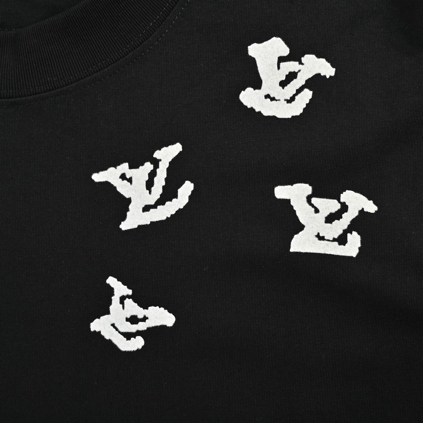 Louis Vuitton/路易威登 26ss 植绒老花logo印花短袖