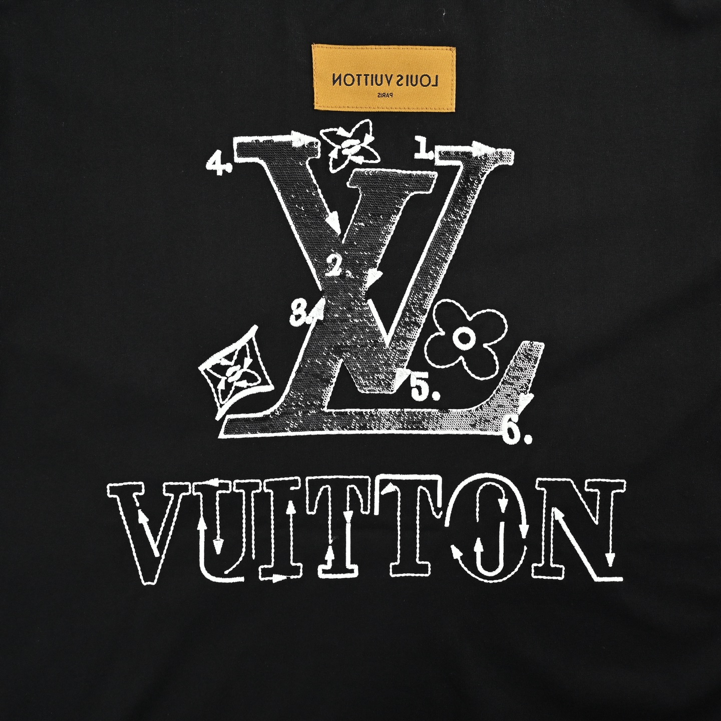 Louis Vuitton/路易威登 26ss 炫彩珠片logo刺绣短袖 Louis Vuitton/路易威登 26ss 炫彩珠片logo刺绣短袖