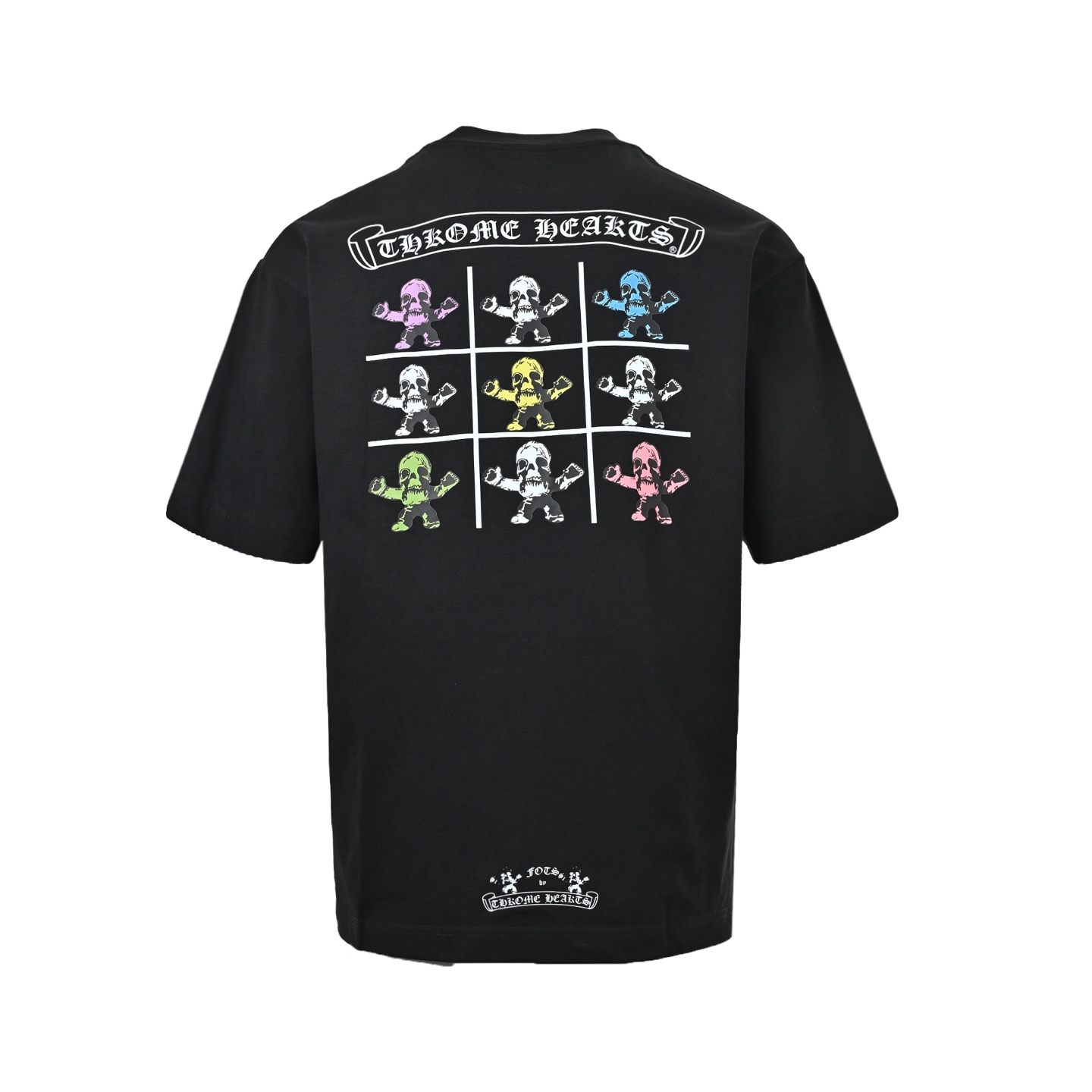 Chrome Hearts/克罗心 九宫格骷髅印花短袖-Top High Quatity Cheap Sneakers Fashion Clothing Clothes Bags handbags Shoes of all Brand wholesale With The best Quality And Beautiful Price from China Factory Chinese suppliers wholesaler seller Chrome Hearts/克罗心 九宫格骷髅印花短袖