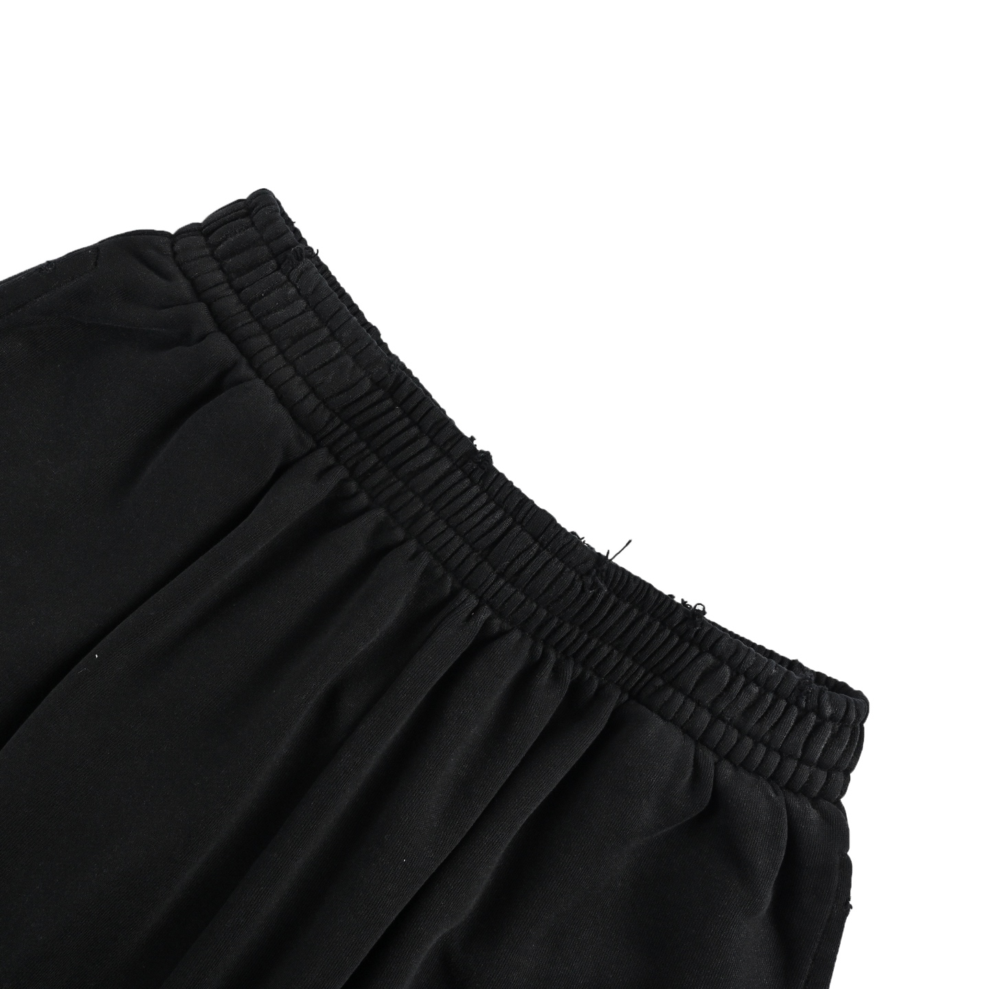 Balenciaga/巴黎世家 26ss遮蔽胶带字母印花短裤 宽松版型 黑色