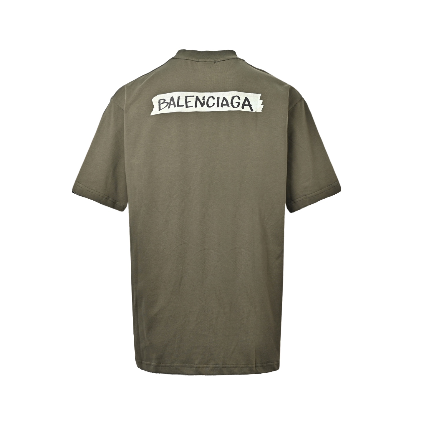 Balenciaga/巴黎世家26ss胶带贴标短袖 做旧数码直喷印花-莆田鞋,莆田鞋货源,高仿鞋,高仿鞋货源,安福档口,莆田高仿鞋,莆田鞋批发,高仿鞋批发,莆田高仿运动鞋,高仿运动鞋,莆田运动鞋 Balenciaga/巴黎世家26ss胶带贴标短袖 做旧数码直喷印花
