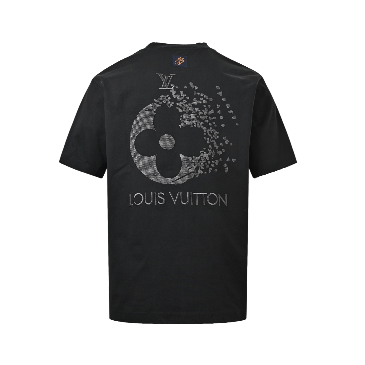 Louis Vuitton/路易威登 残影四叶草刺绣圆领短袖 黑色 白色-Top High Quatity Cheap Sneakers Fashion Clothing Clothes Bags handbags Shoes of all Brand wholesale With The best Quality And Beautiful Price from China Factory Chinese suppliers wholesaler seller Louis Vuitton/路易威登 残影四叶草刺绣圆领短袖 黑色 白色