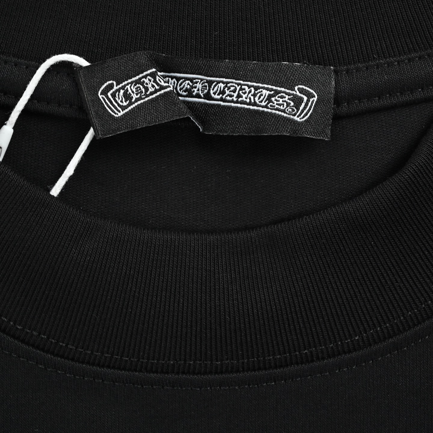 Chrome Hearts/克罗心 后背logo贴布刺绣圆领短袖 黑色 白色