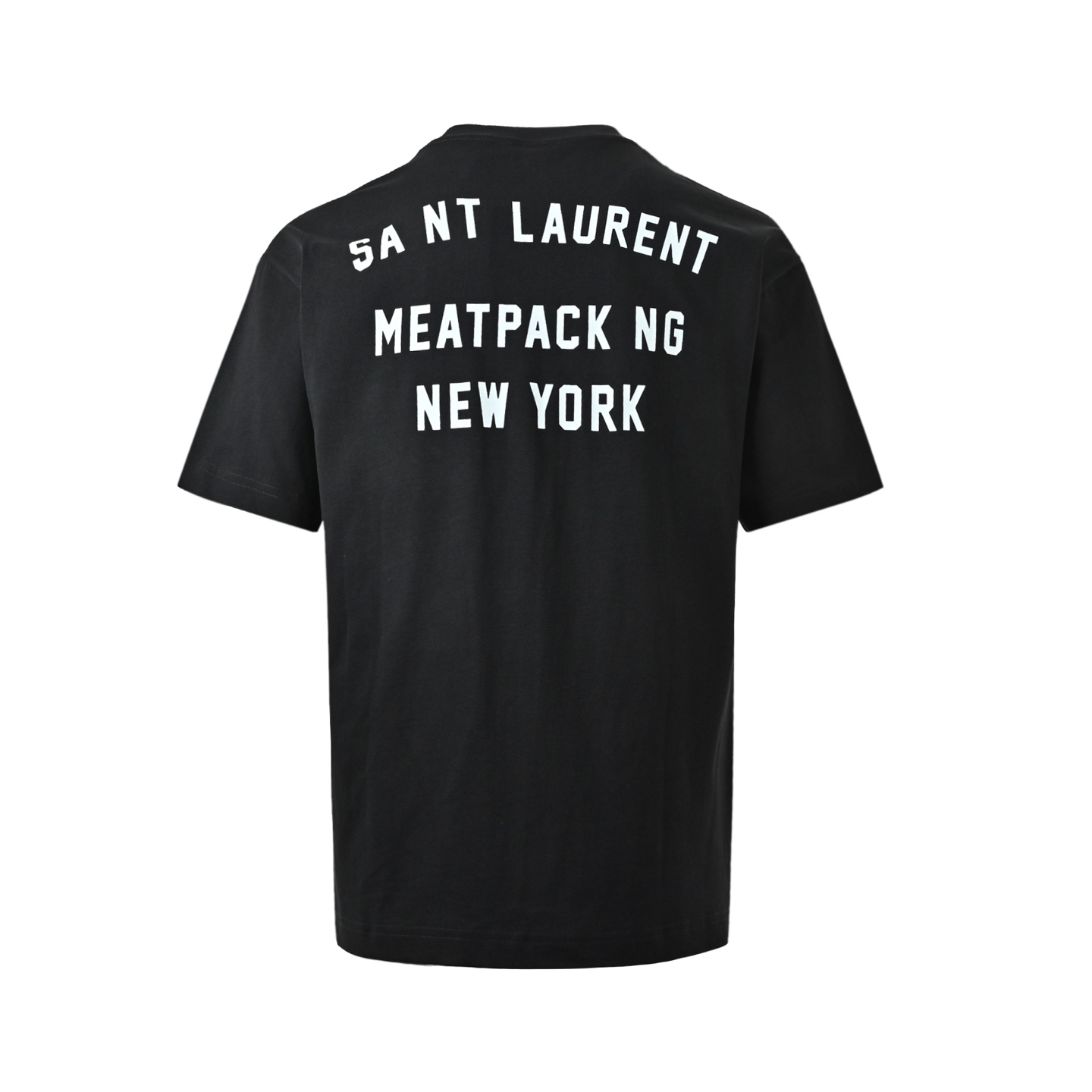 Saint Laurent/圣罗兰 后背字母印花短袖 纽约字母限定款短袖T恤