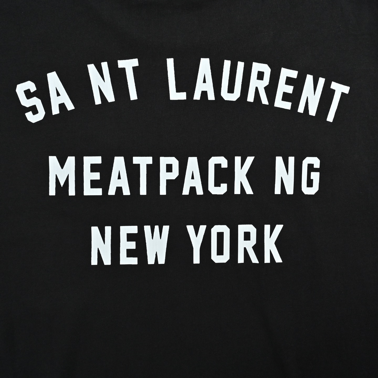 Saint Laurent/圣罗兰 后背字母印花短袖 纽约字母限定款短袖T恤
