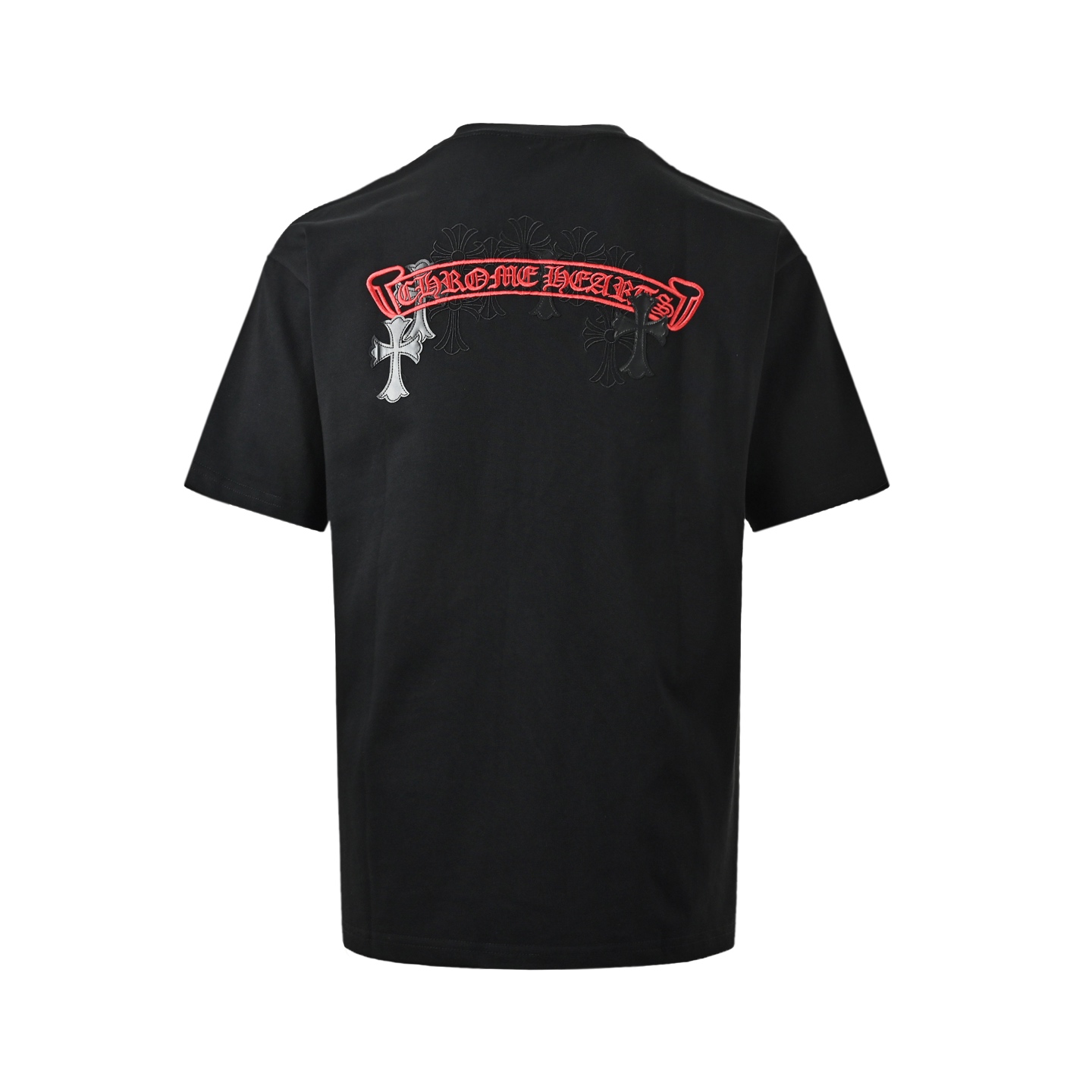 Chrome Hearts/克罗心 十字架簇刺绣短袖-Top High Quatity Cheap Sneakers Fashion Clothing Clothes Bags handbags Shoes of all Brand wholesale With The best Quality And Beautiful Price from China Factory Chinese suppliers wholesaler seller Chrome Hearts/克罗心 十字架簇刺绣短袖