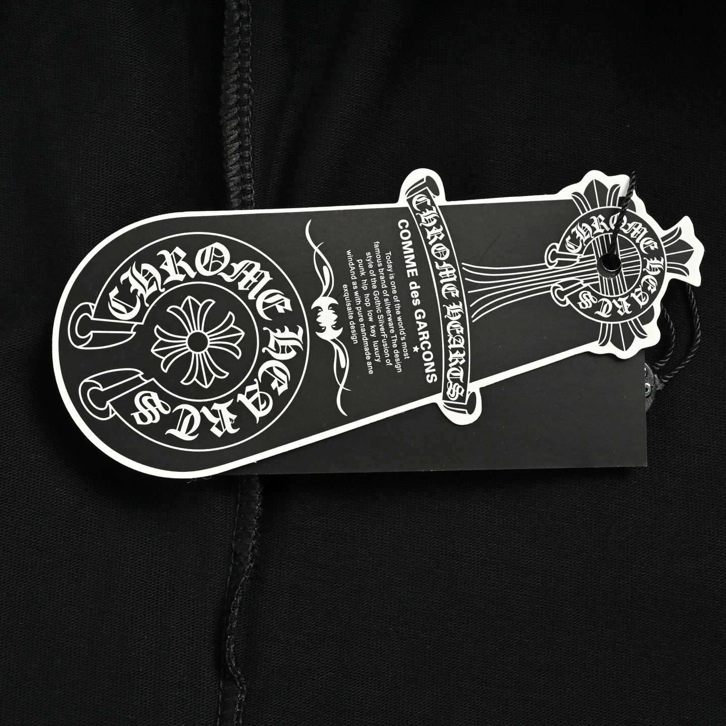 Chrome Hearts/克罗心 26ss 重工刺绣铆钉打珠磨破短袖 黑色 白色 Chrome Hearts/克罗心 26ss 重工刺绣铆钉打珠磨破短袖 黑色 白色