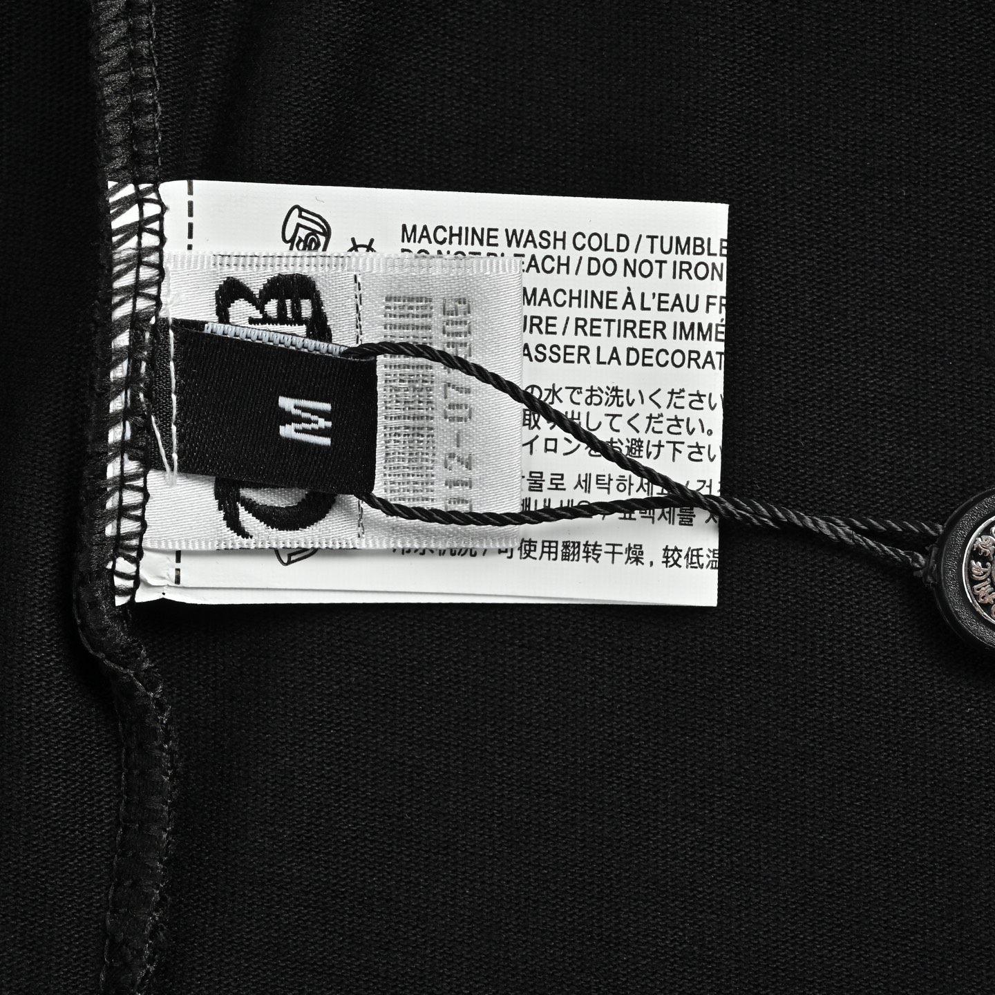 Chrome Hearts/克罗心 26ss 重工刺绣铆钉打珠磨破短袖 黑色 白色 Chrome Hearts/克罗心 26ss 重工刺绣铆钉打珠磨破短袖 黑色 白色