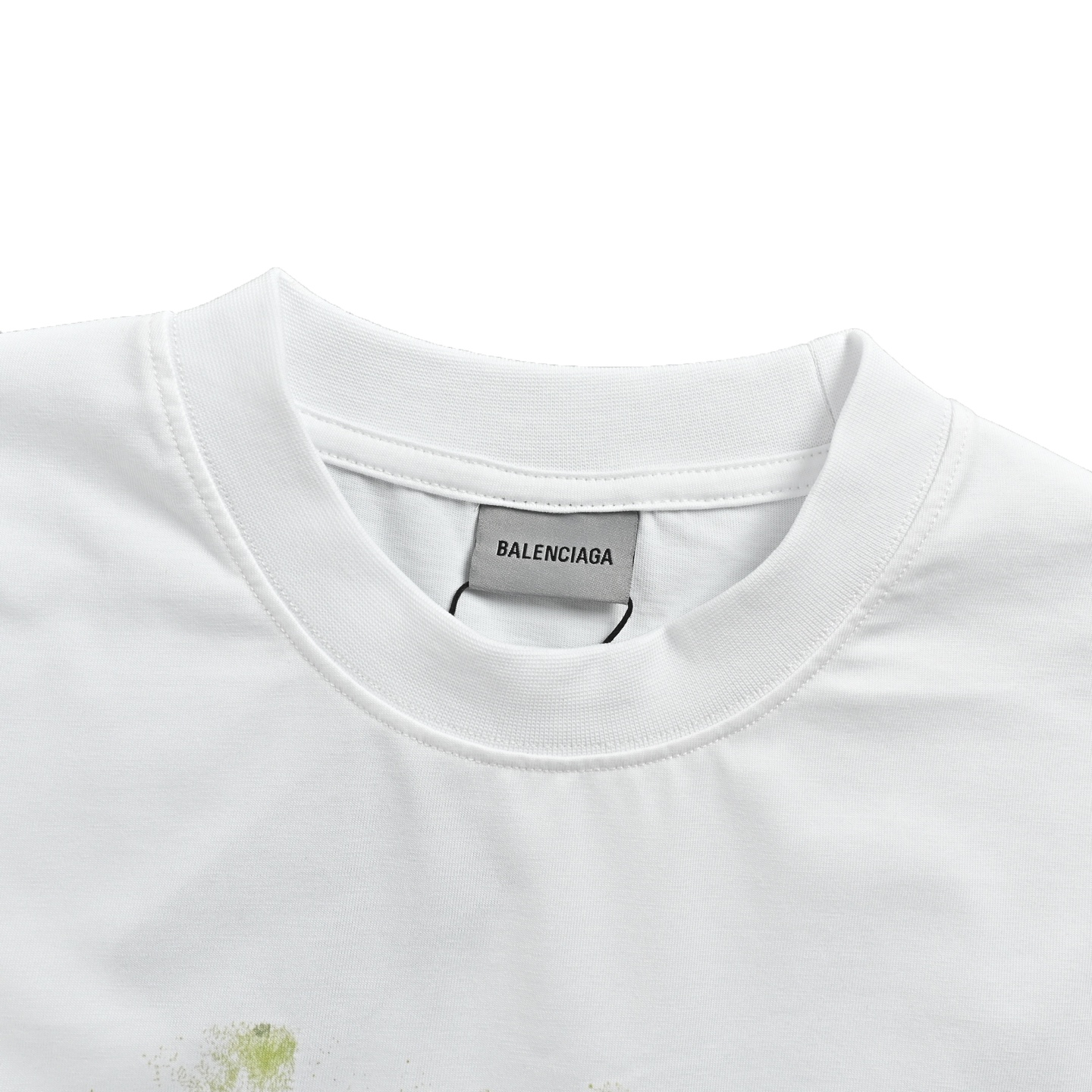 Balenciaga/巴黎世家 26ss 绿紫渐变椰树印花短袖 白色-Chinese UA Cheap High Quatity Brand Clothes Bags handbags Sneakers wholesale wholesaler seller from China Factory suppliers Fashion Clothing Shoes best Quality Beautiful Price Balenciaga/巴黎世家 26ss 绿紫渐变椰树印花短袖 白色