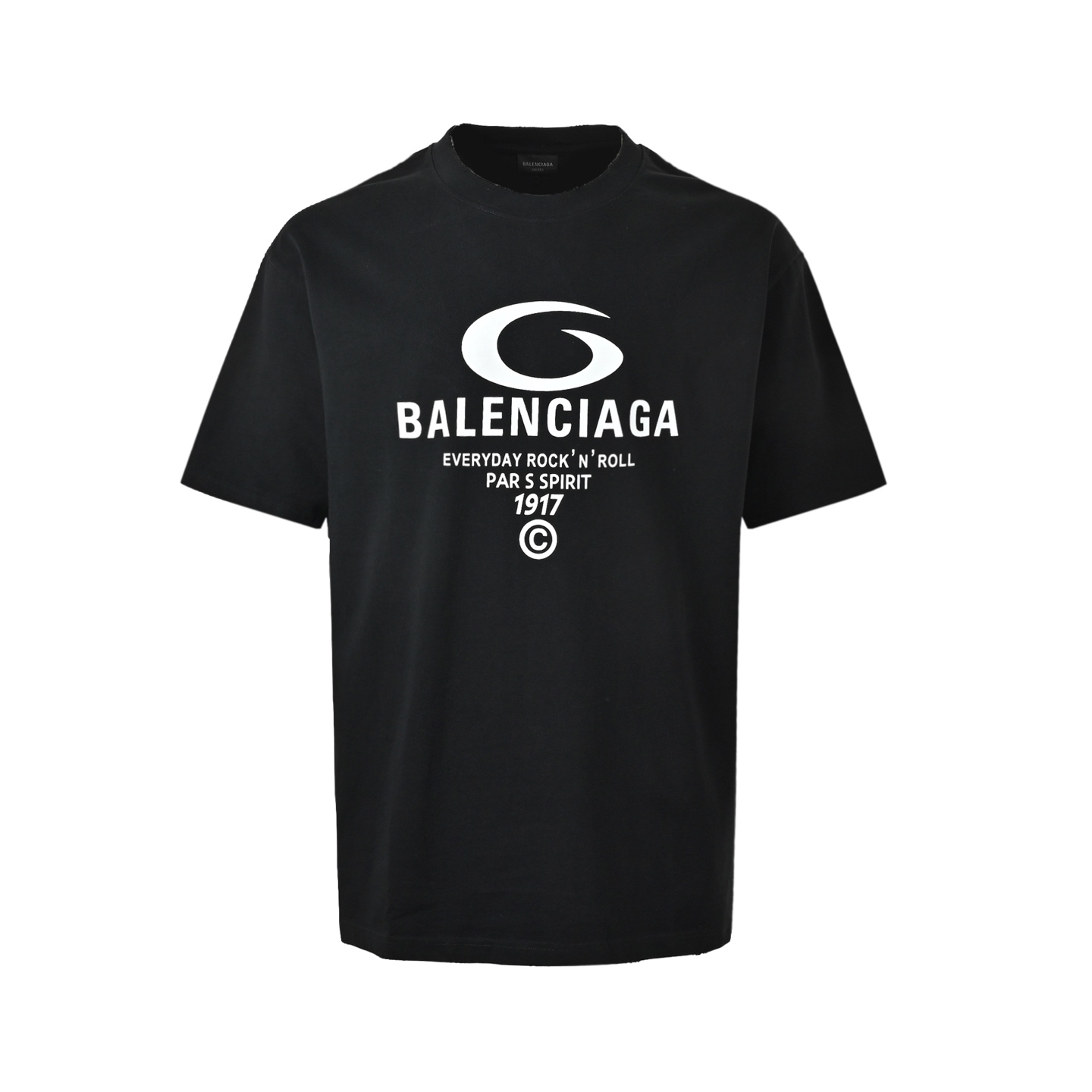Balenciaga/巴黎世家 圆环字母印花短袖 走秀logo印花短袖T恤 白色 黑色 粉色 薄荷绿 Balenciaga/巴黎世家 圆环字母印花短袖 走秀logo印花短袖T恤 白色 黑色 粉色 薄荷绿