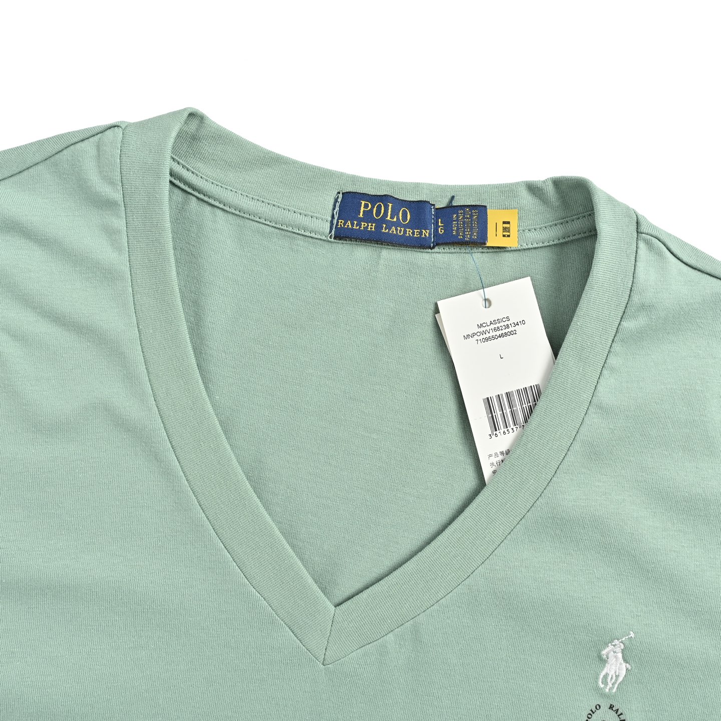 Ralph Lauren/拉夫劳伦 女士V领小马标刺绣短袖