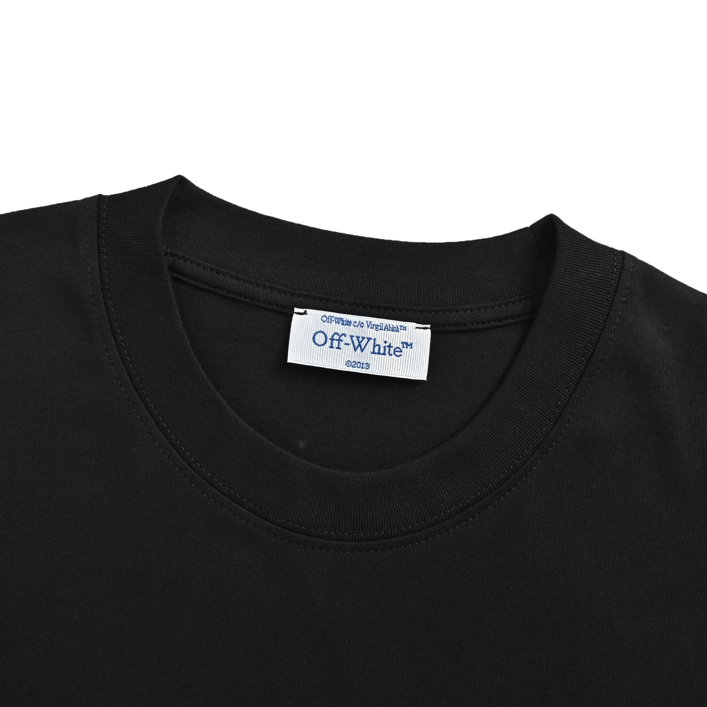 OFF WHITE CO VIRGIL 做旧金属船锚印花短袖
